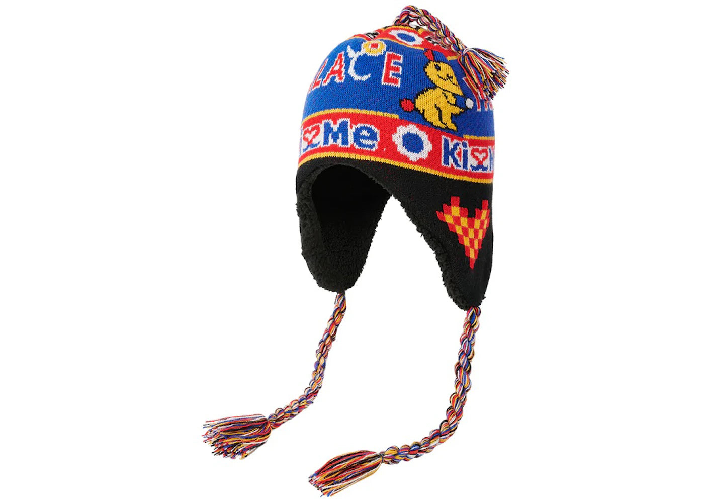 Palace Cute Ear Flapper Beanie Black