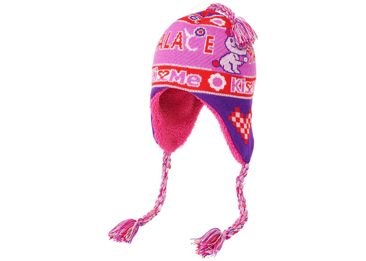 Palace Cute Ear Flapper Beanie Pink