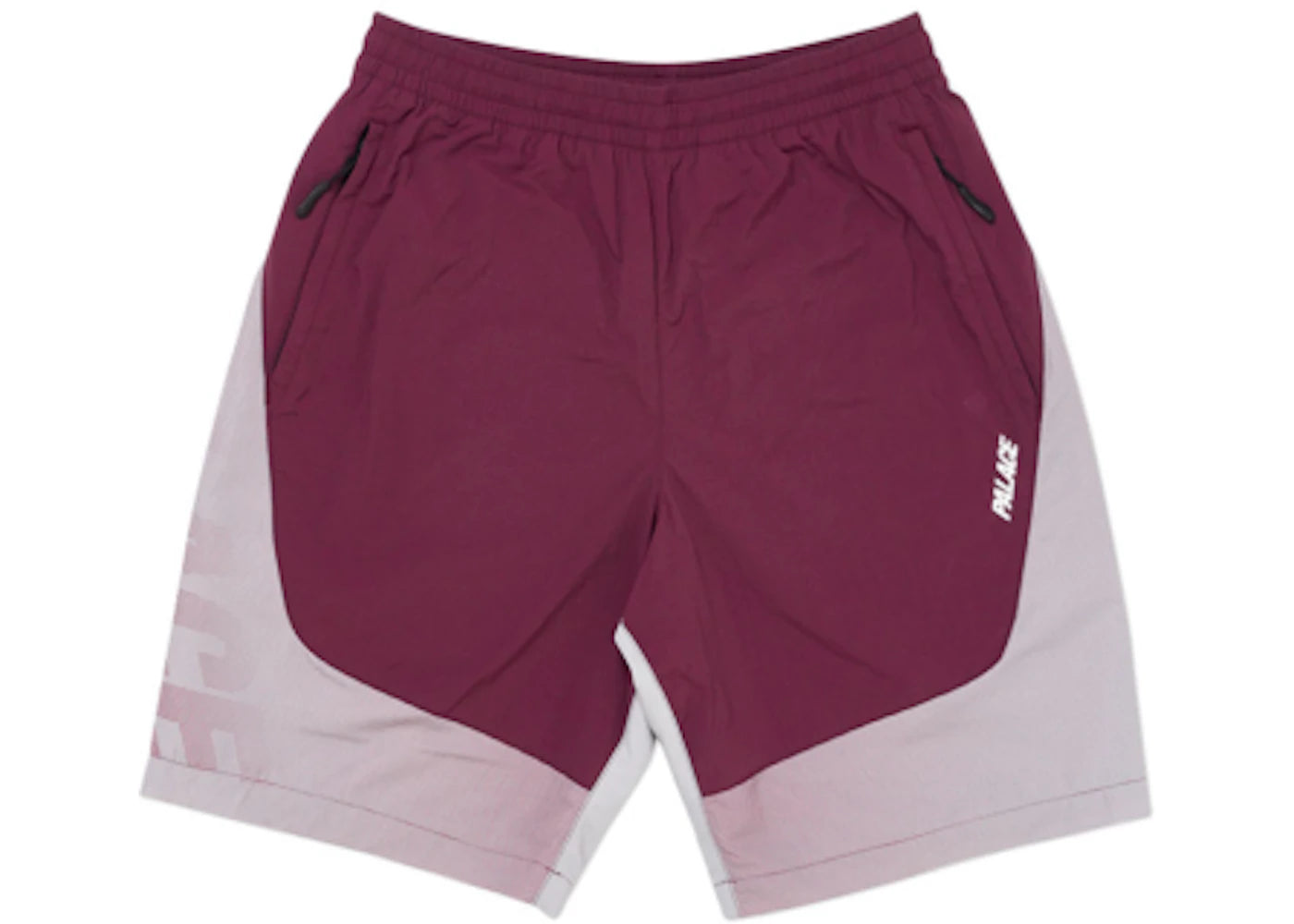 Palace D. Fade Shell Shorts Grey/Burgundy