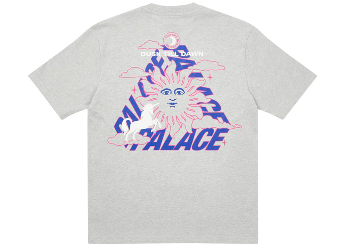 Palace Da One T-shirt Grey Marl