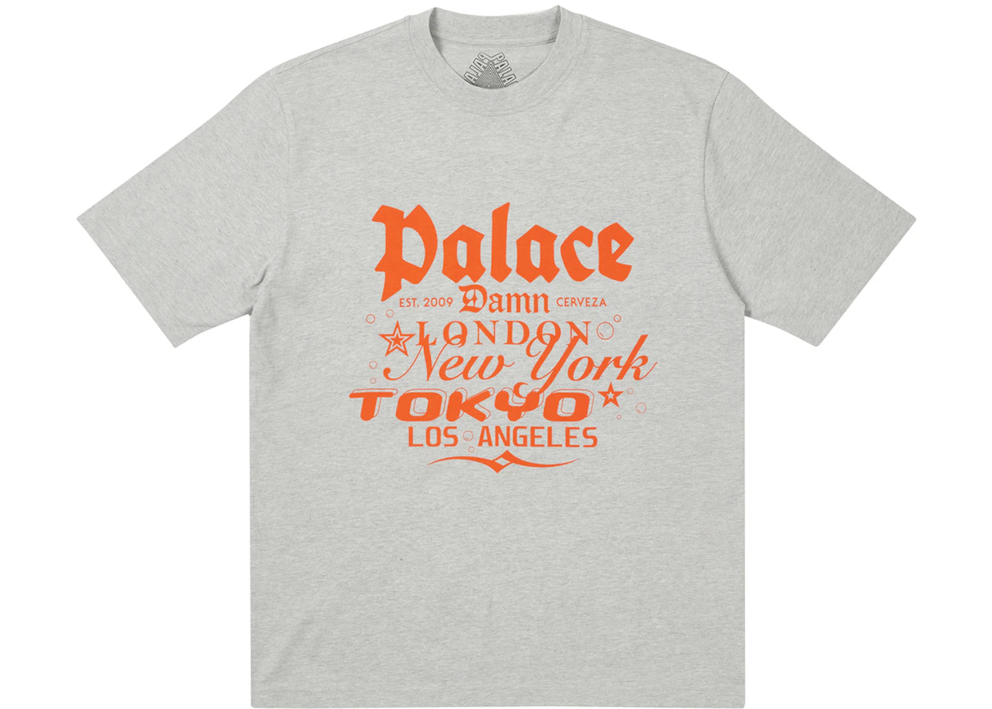 Palace Damb T-shirt Grey Marl