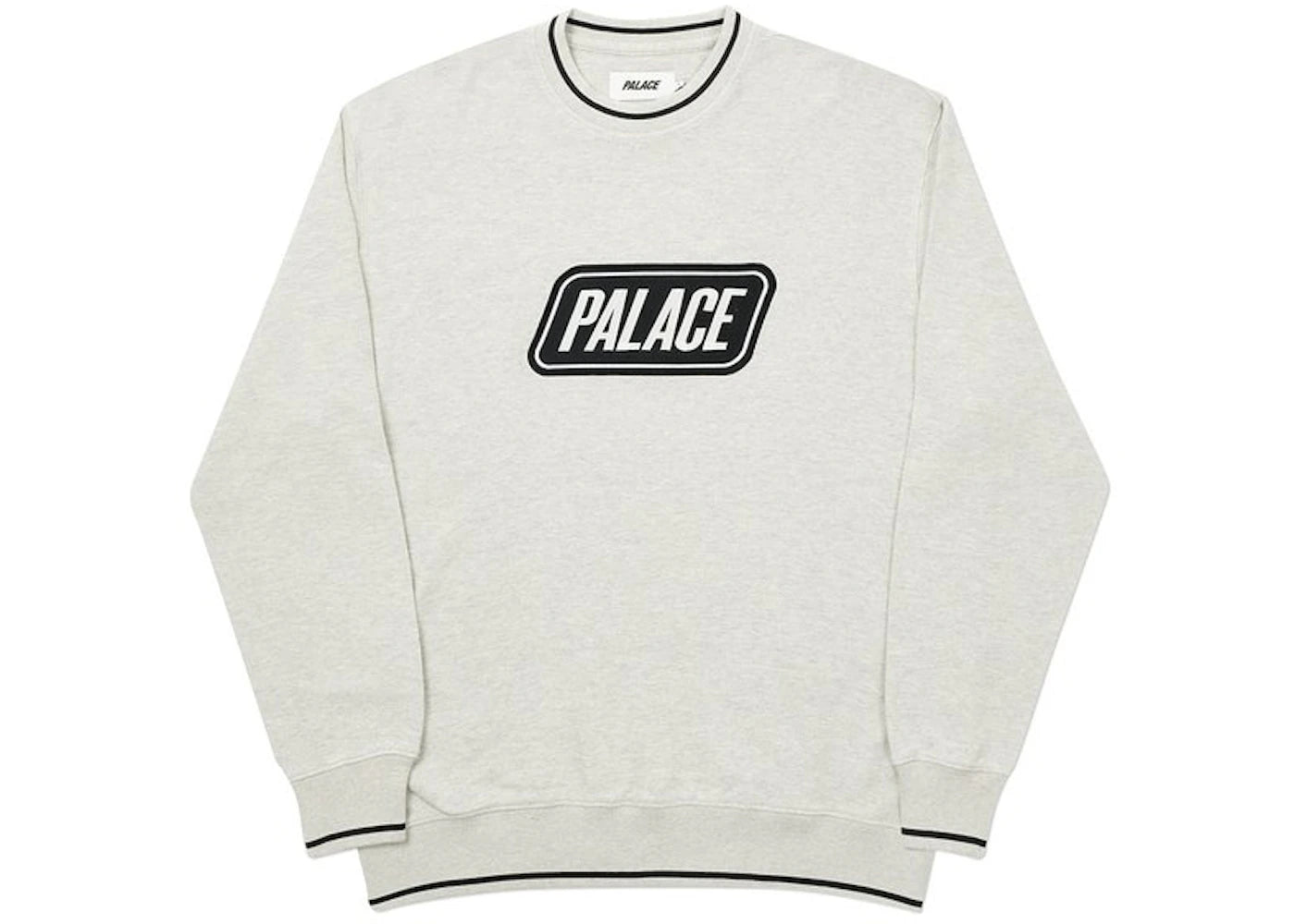 Palace Das Palace Waffle Crew Grey Marl