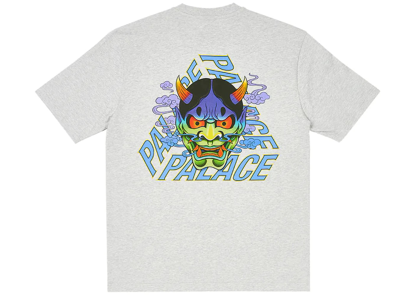 Palace Demon P3 T-Shirt Grey Marl