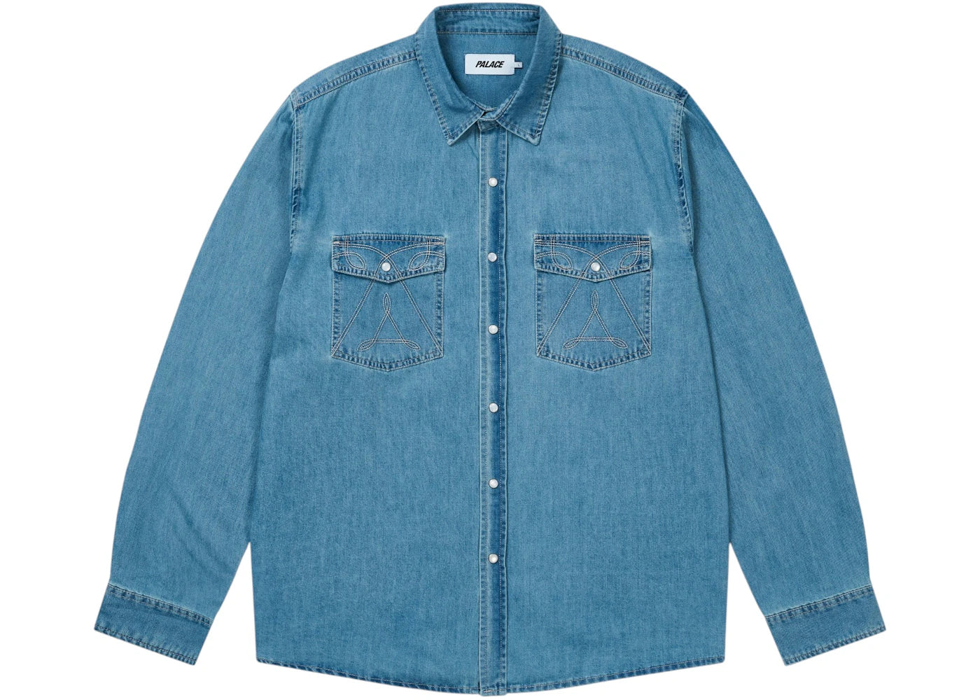 Palace Denim Western Over Shirt Stone Wash