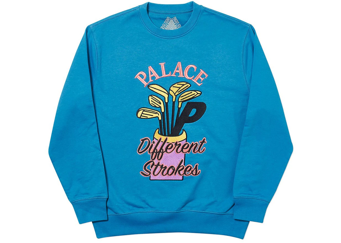 Palace Dif Strokes Crew Blue