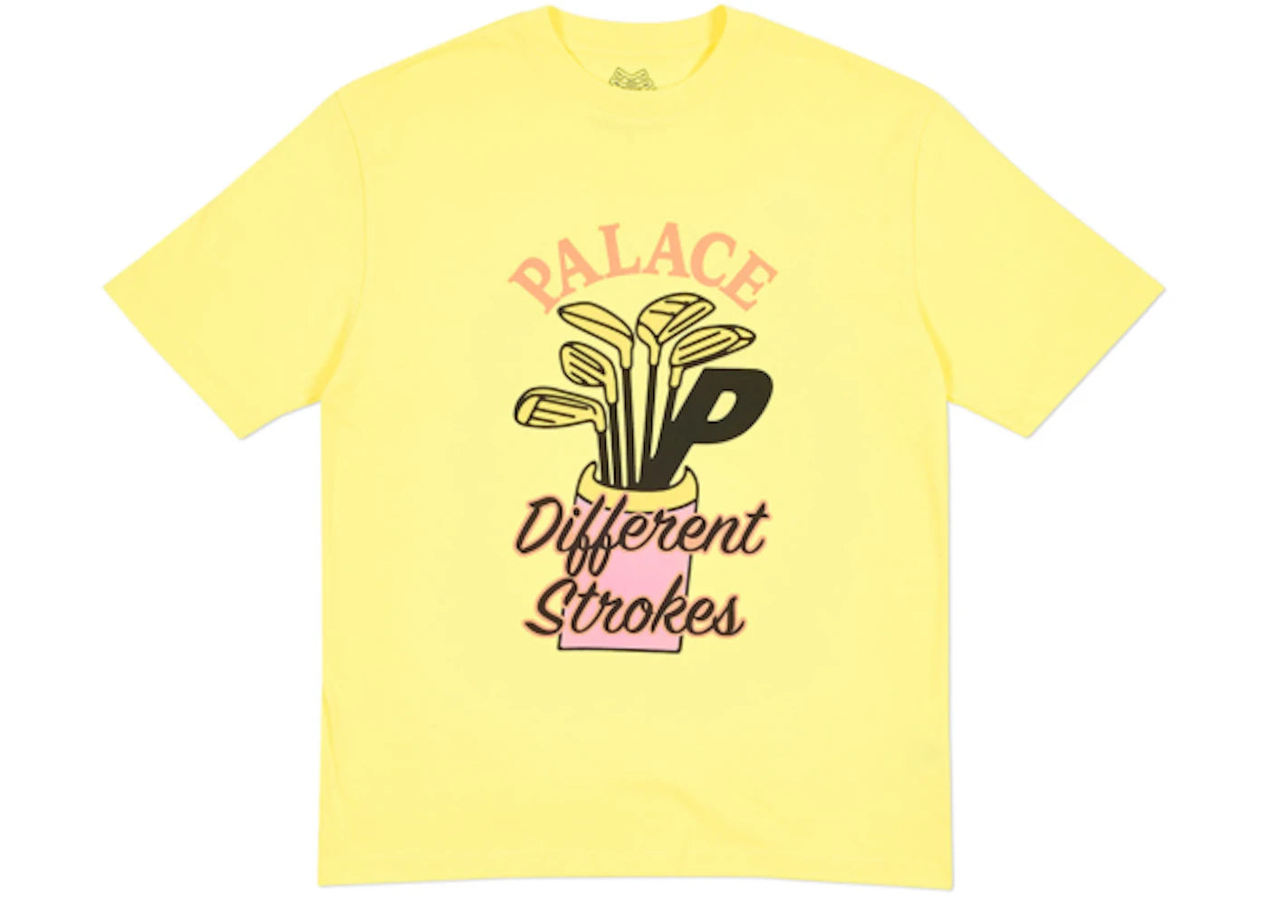 Palace Diff Strokes T-shirt Light Yellow