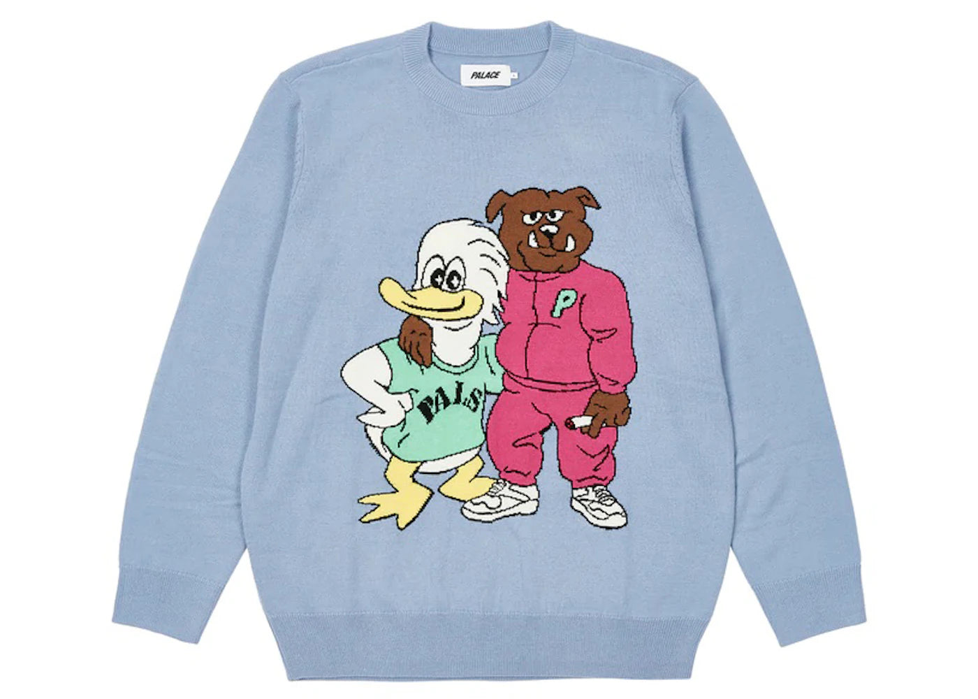 Palace Dog And Duck Knit Blue