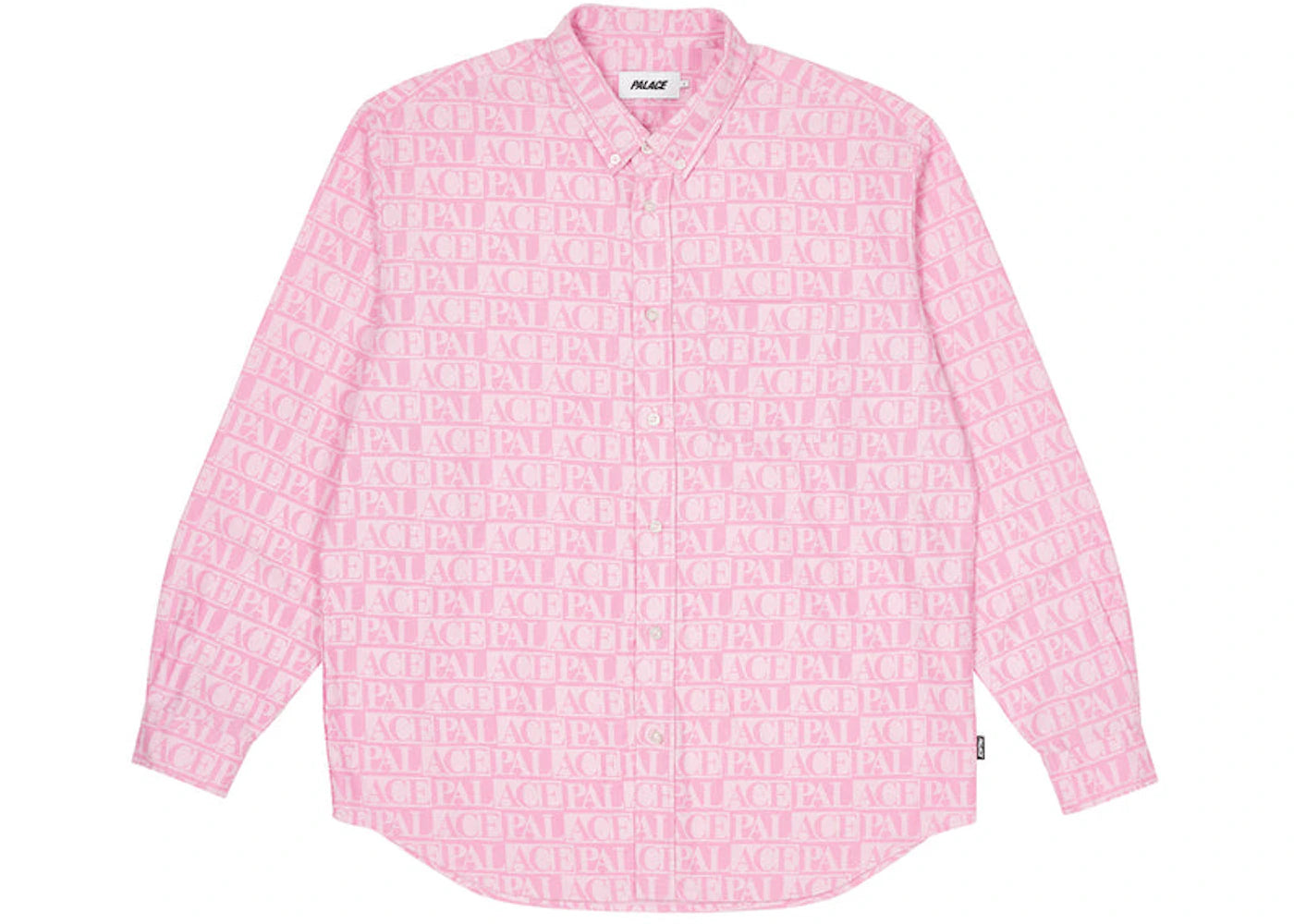 Palace Domino Print Oxford Shirt Pink