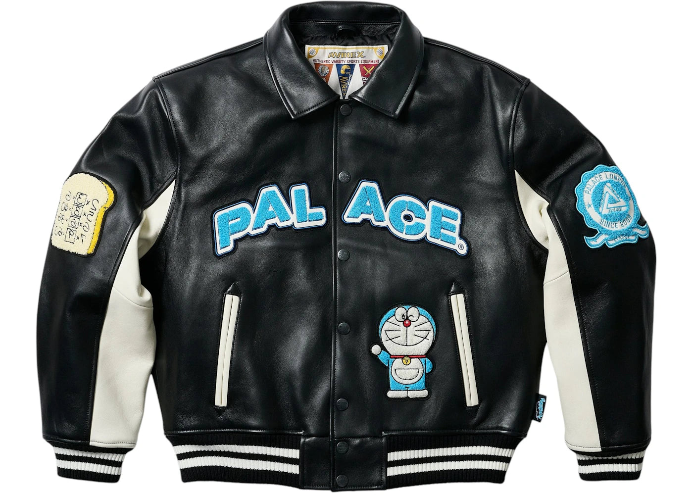 Palace Doraemon Avirex Jacket Black
