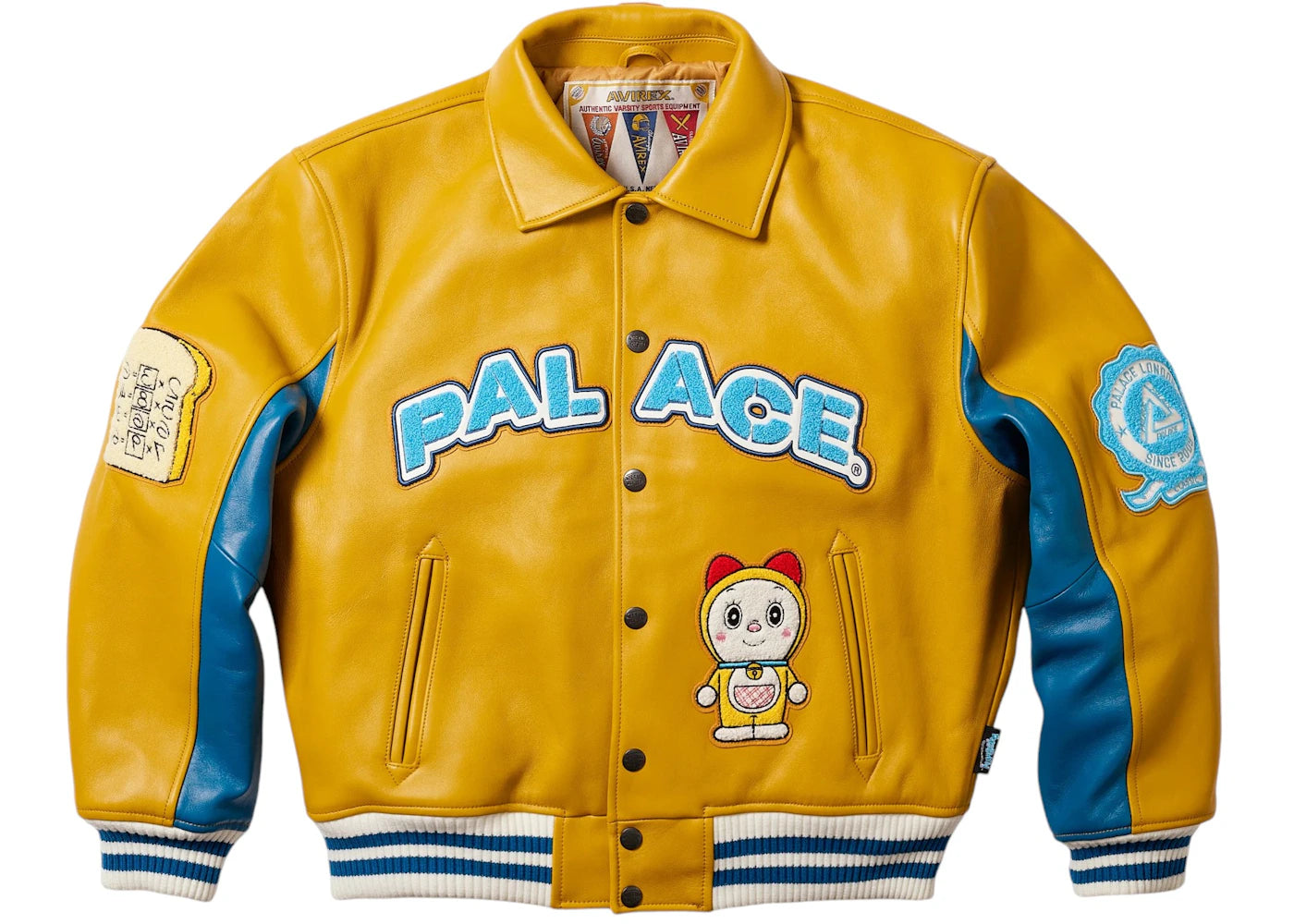 Palace Doraemon Avirex Jacket Yellow
