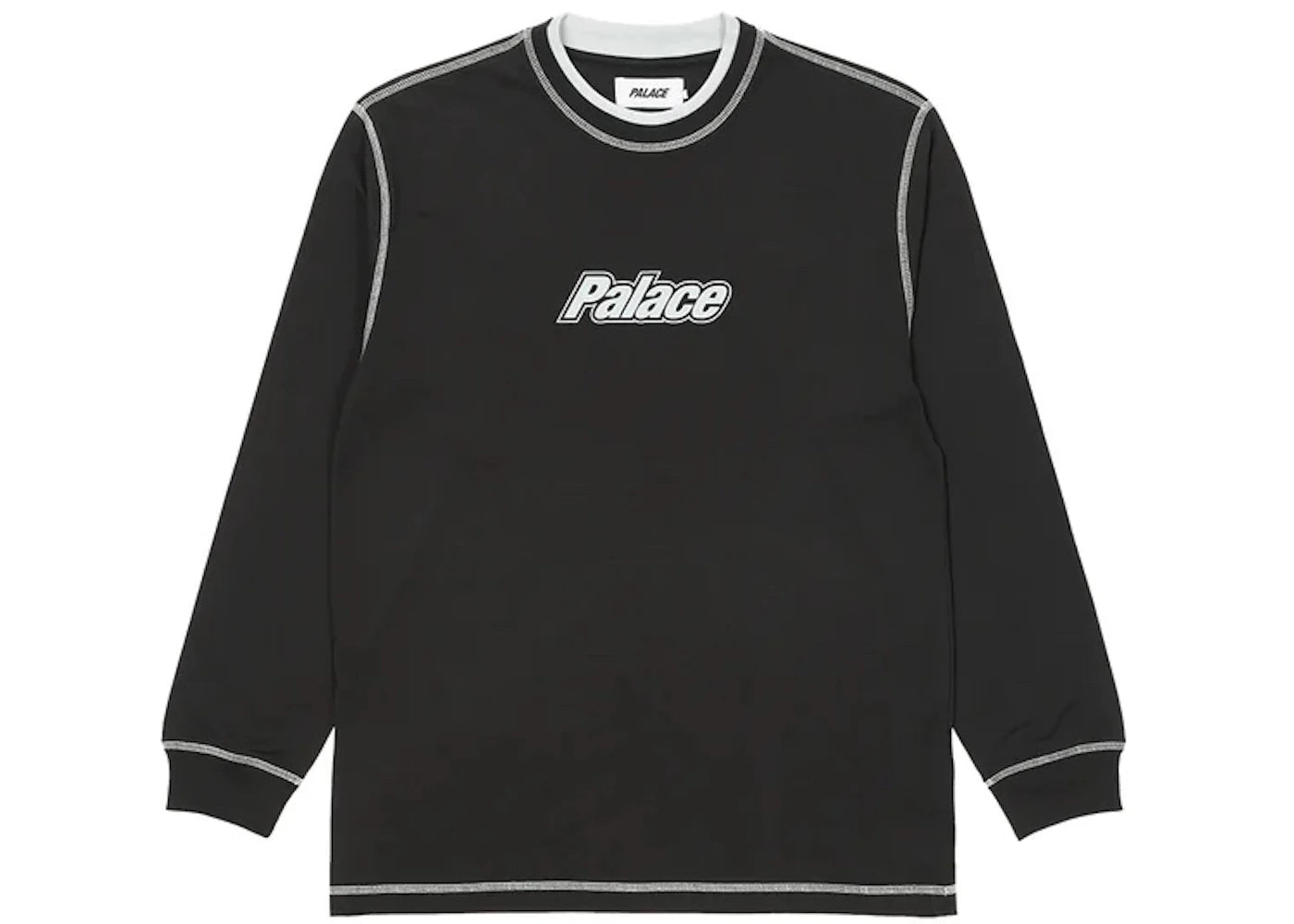 Palace Double Collar Longsleeve Top Black