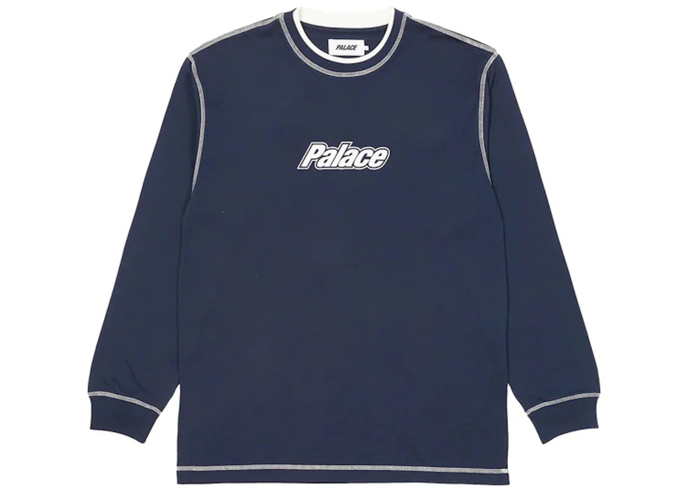 Palace Double Collar Longsleeve Top Navy