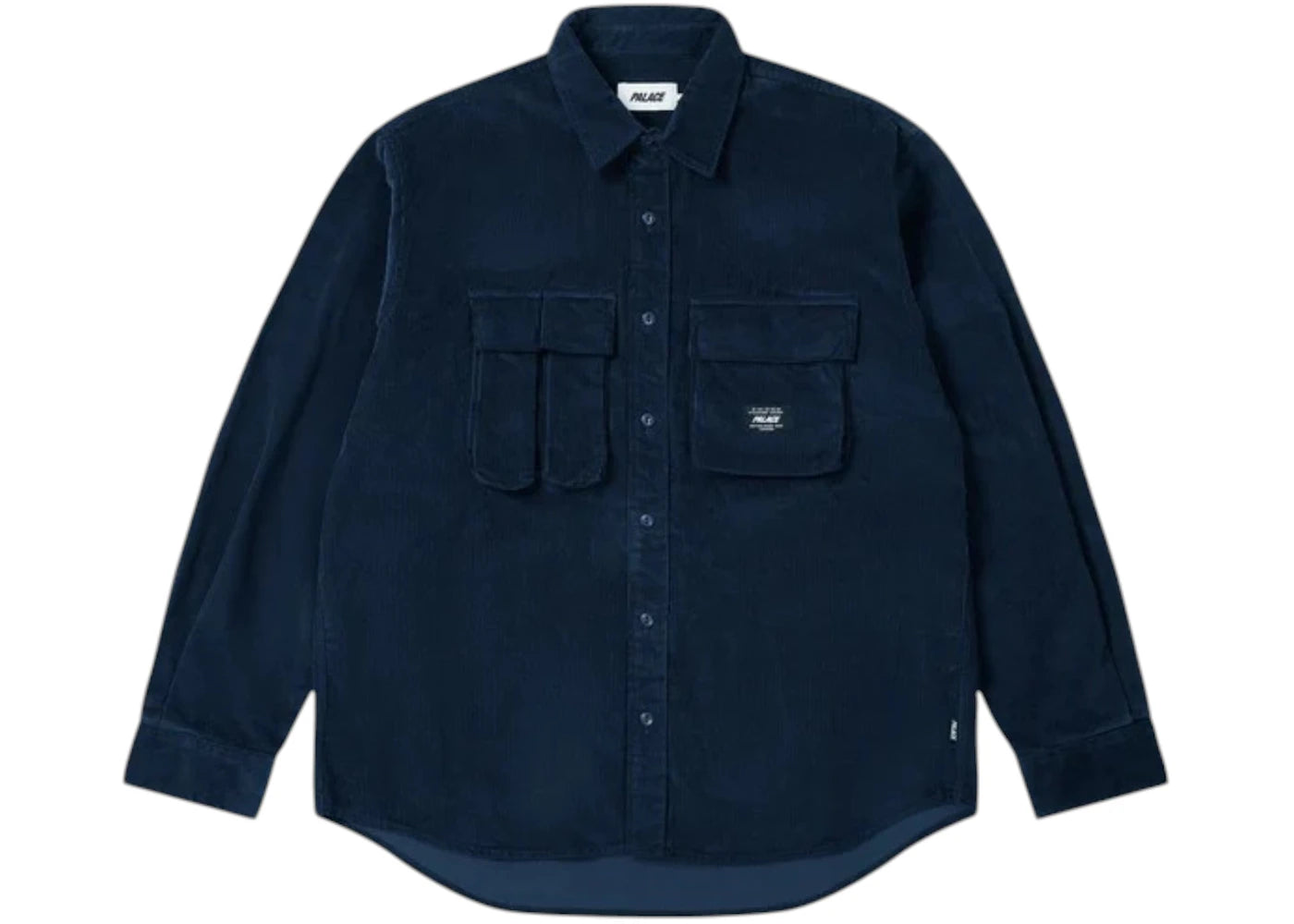 Palace Double Pocket Cord Overshirt Navy