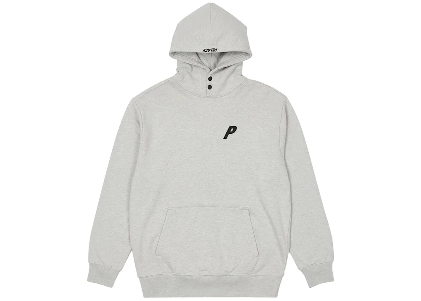 Palace Double Popper P Hood Grey Marl