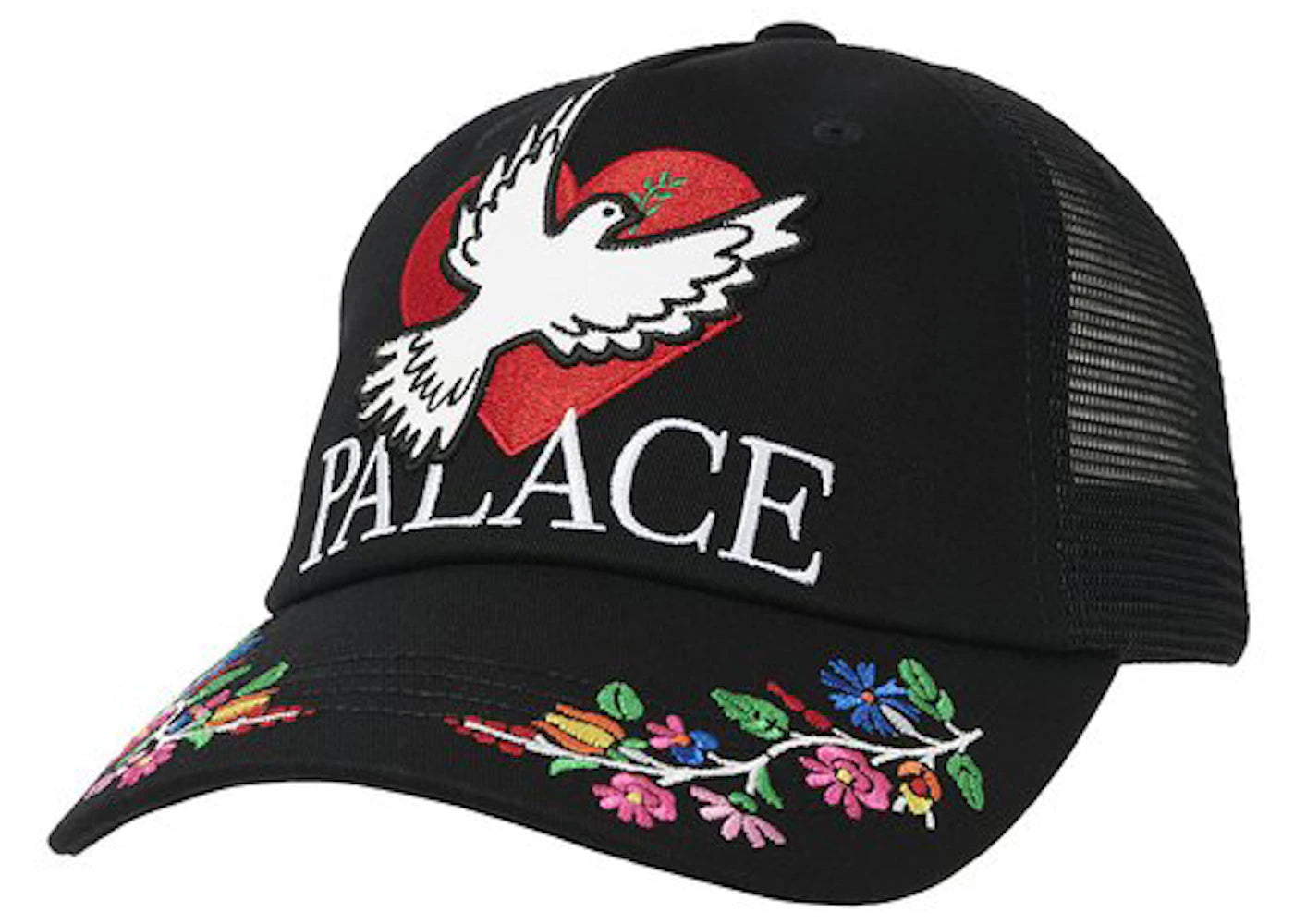 Palace Dove Trucker Hat Black
