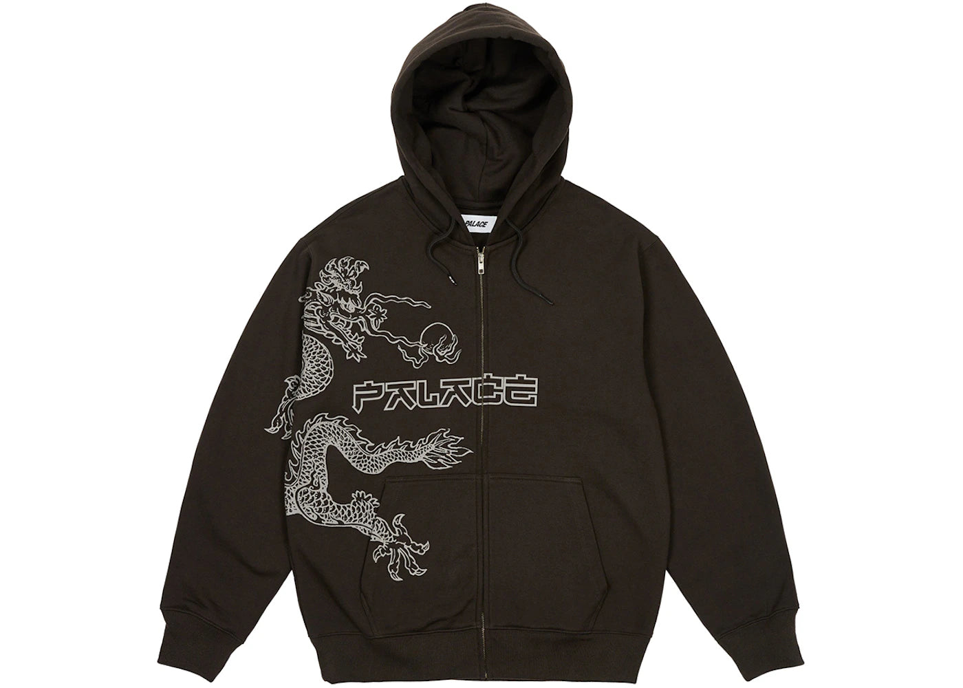 Palace Dragon Zip Hood Black