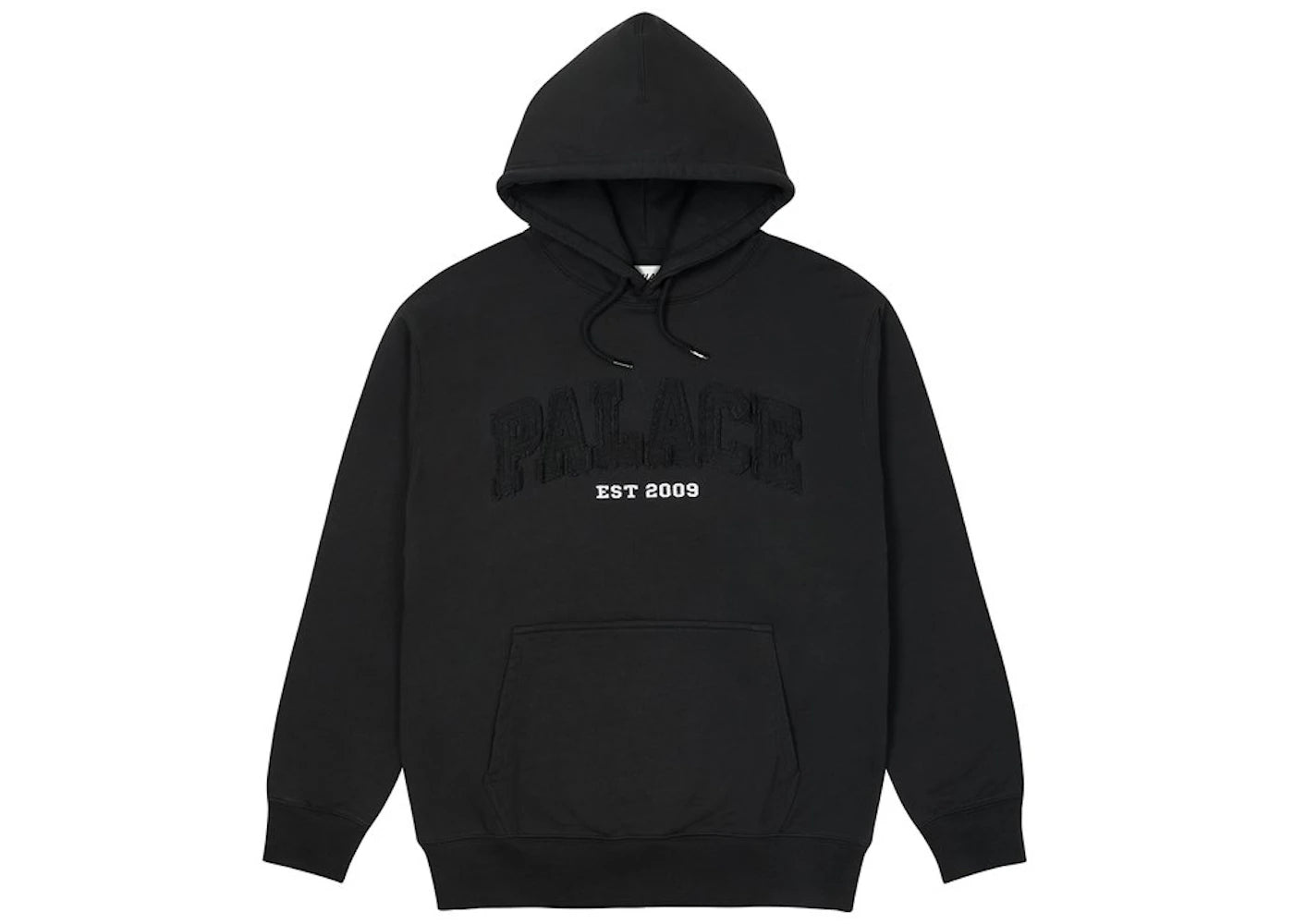 Palace Drop Shoulder Applique Hood Black