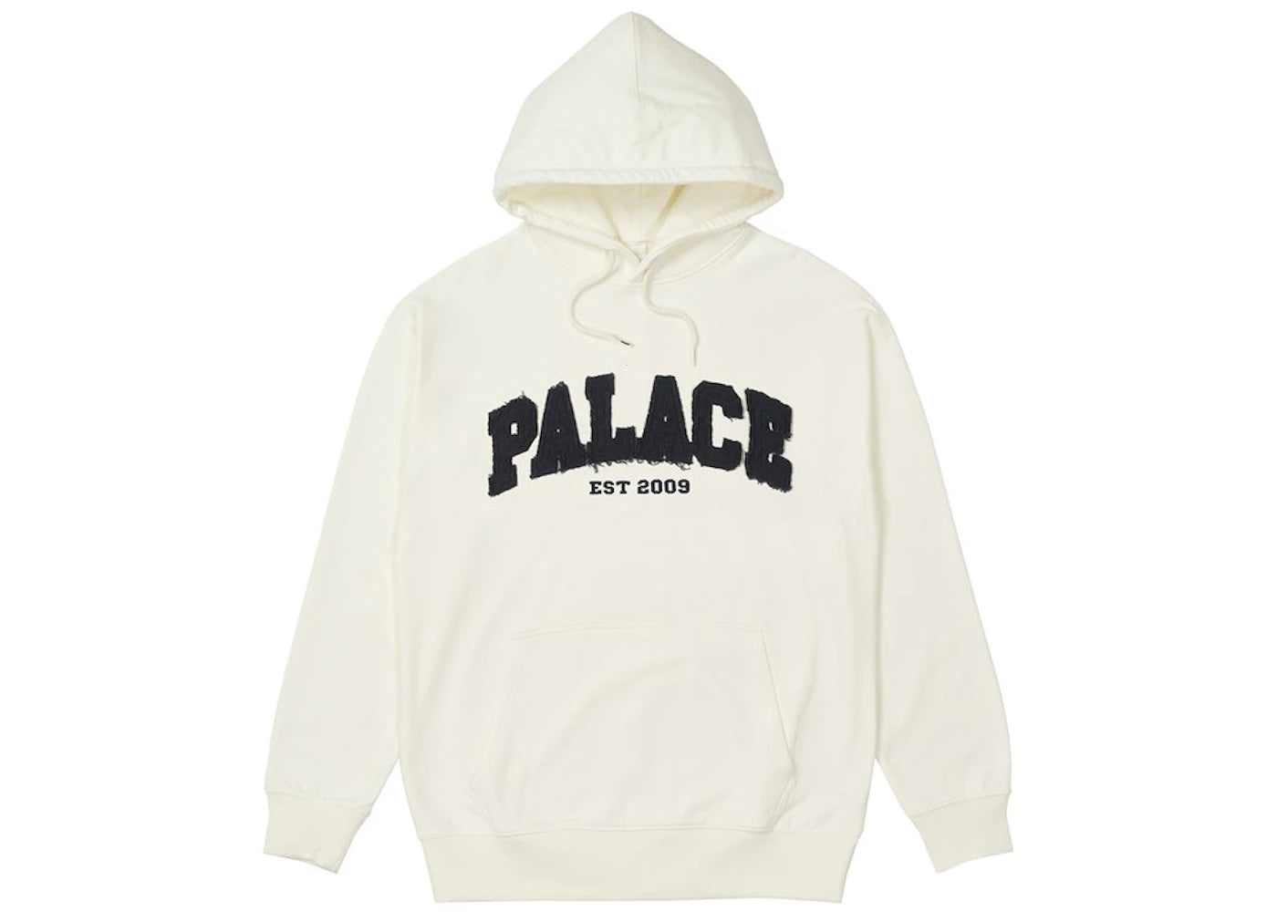 Palace Drop Shoulder Applique Hood White