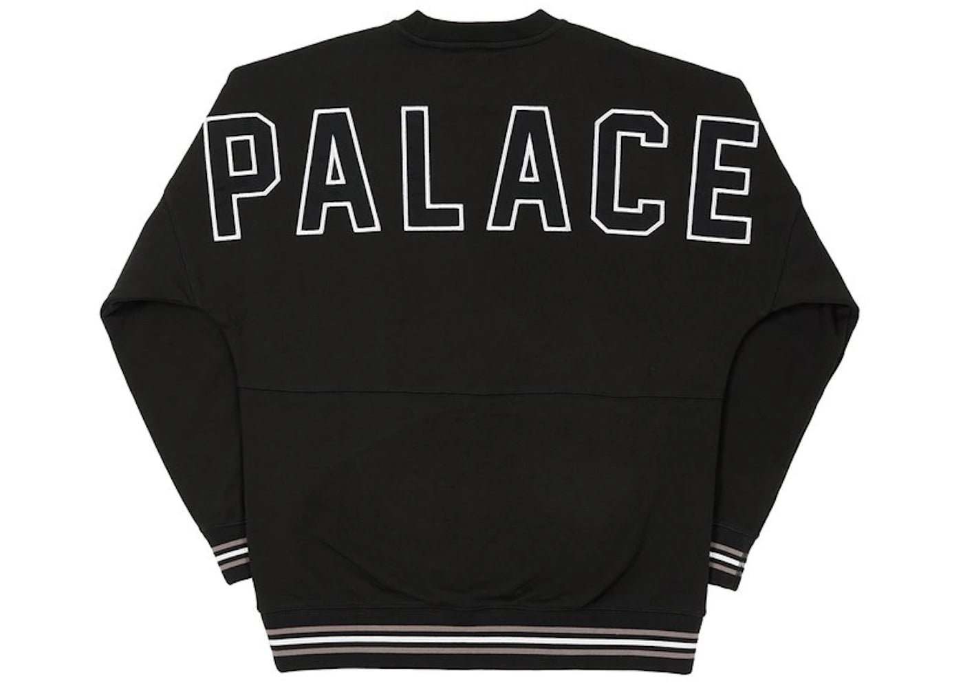 Palace Drop Shoulder College Crew Black