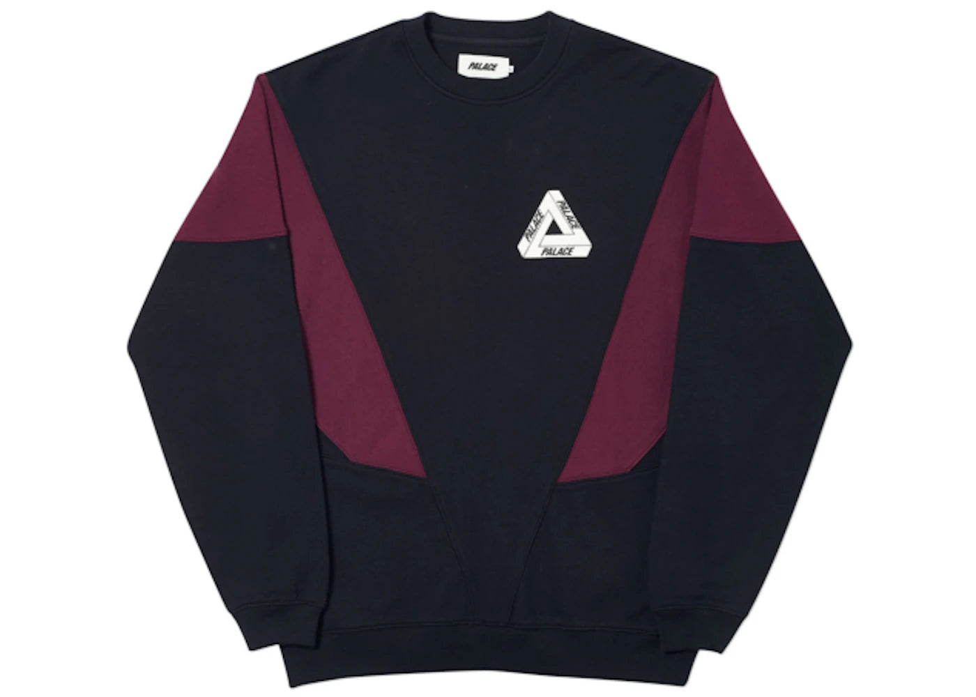 Palace Droppeth Crew Black/Burgundy