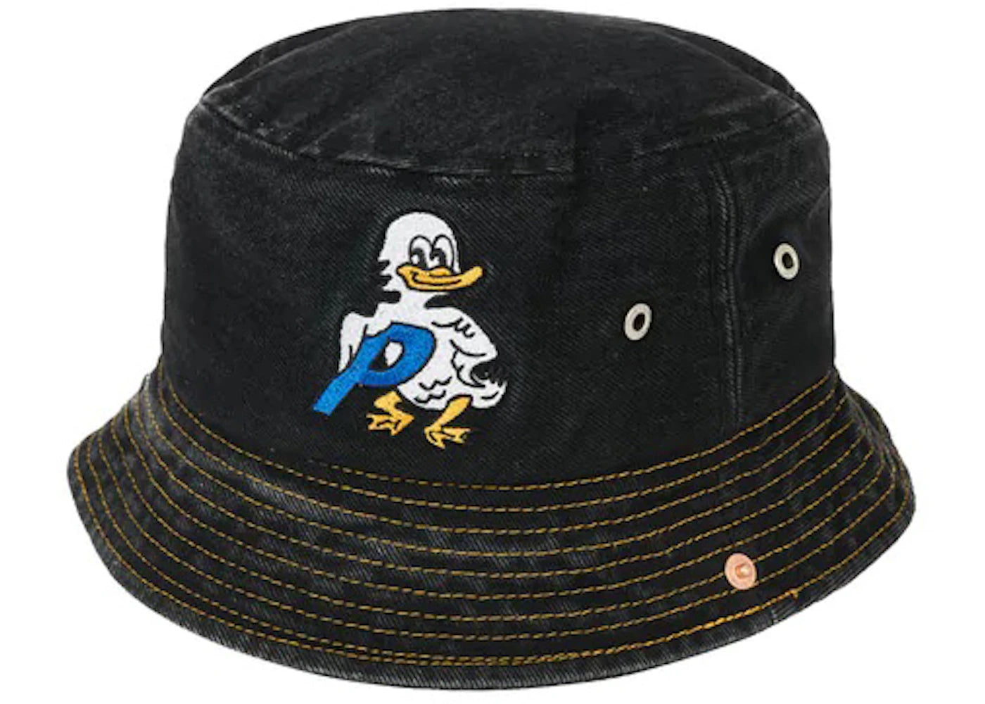 Palace Duck Denim Bucket Hat Black