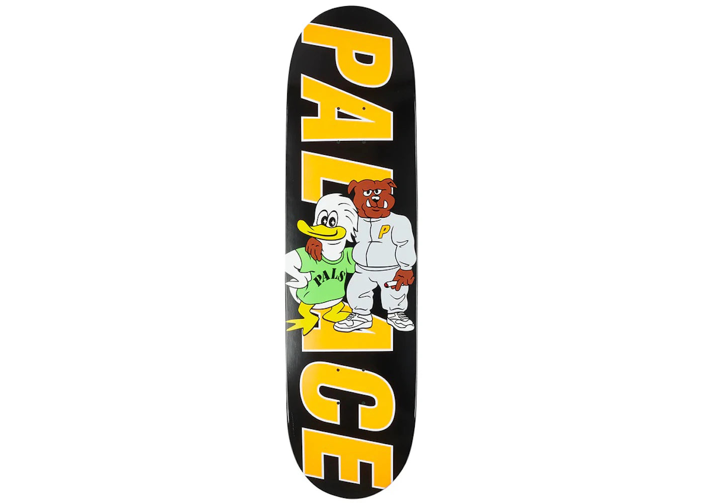 Palace Duck & Dog 8.6 Skateboard Deck Black