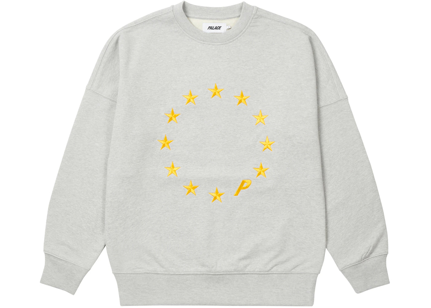 Palace EU-DON Crew Grey Marl