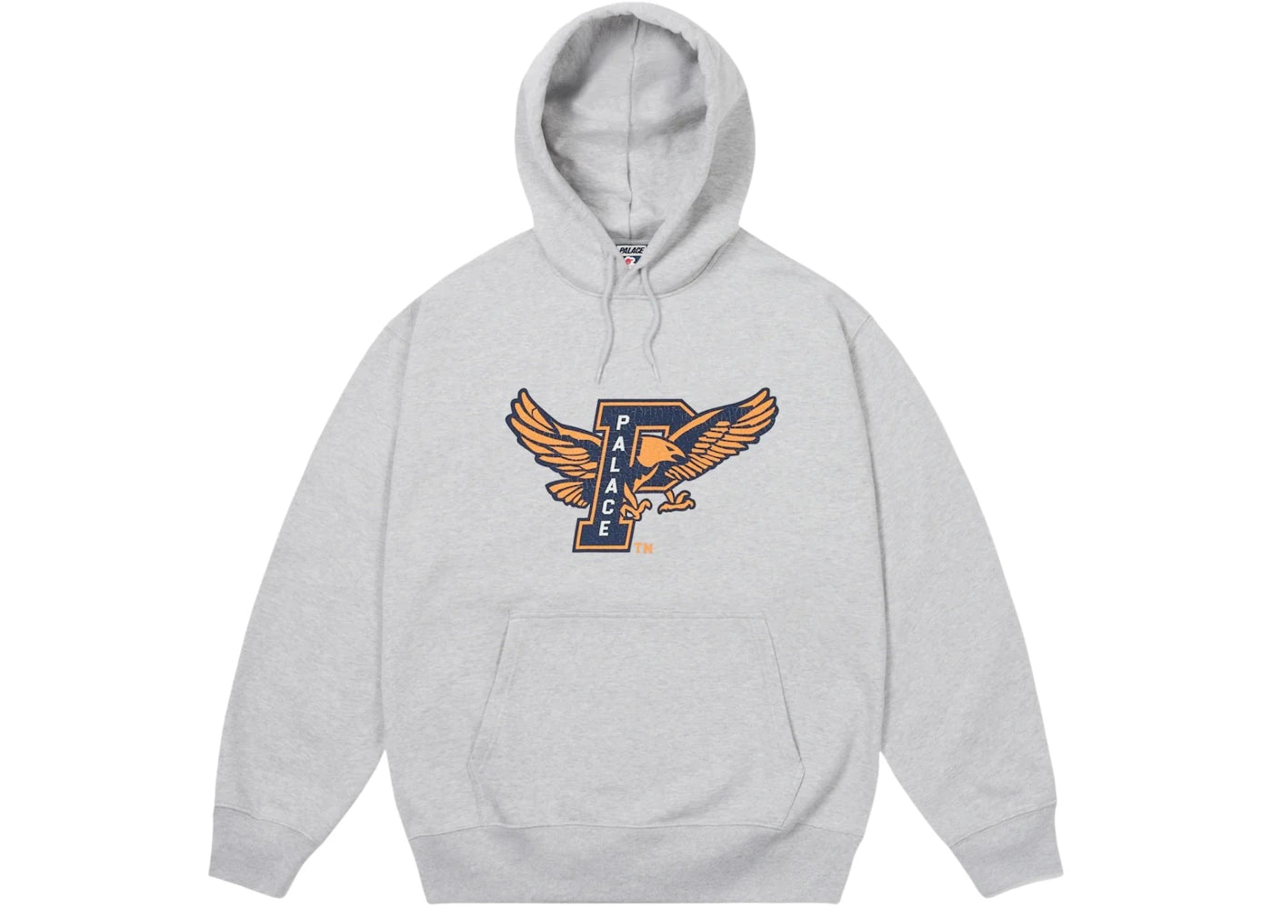 Palace Eagles Hood Grey Marl