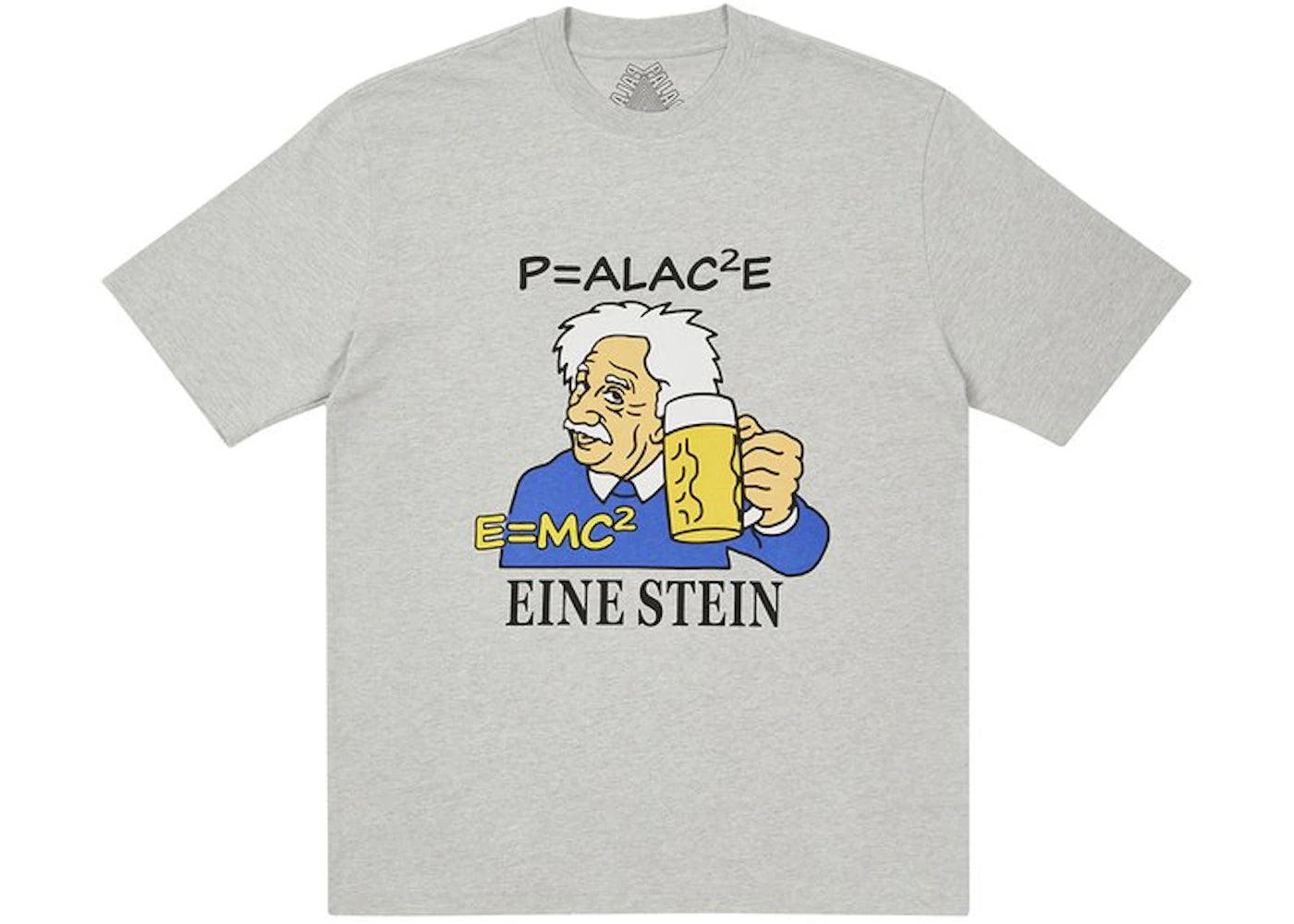 Palace Eine Stein T-shirt Grey Marl
