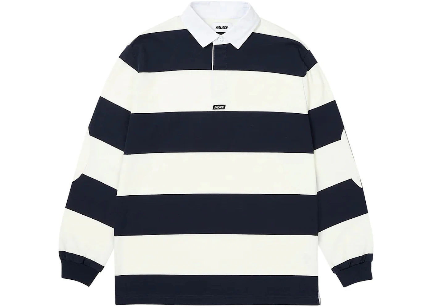 Palace Elbow Stripe Rugby White/Navy