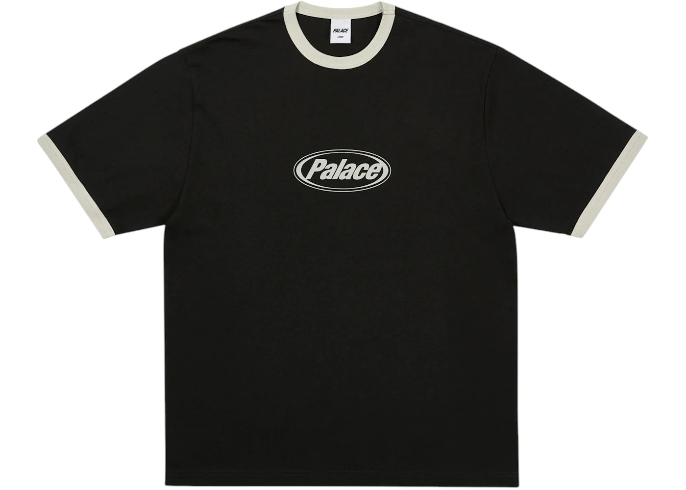 Palace Elipse Ringer T-Shirt Black