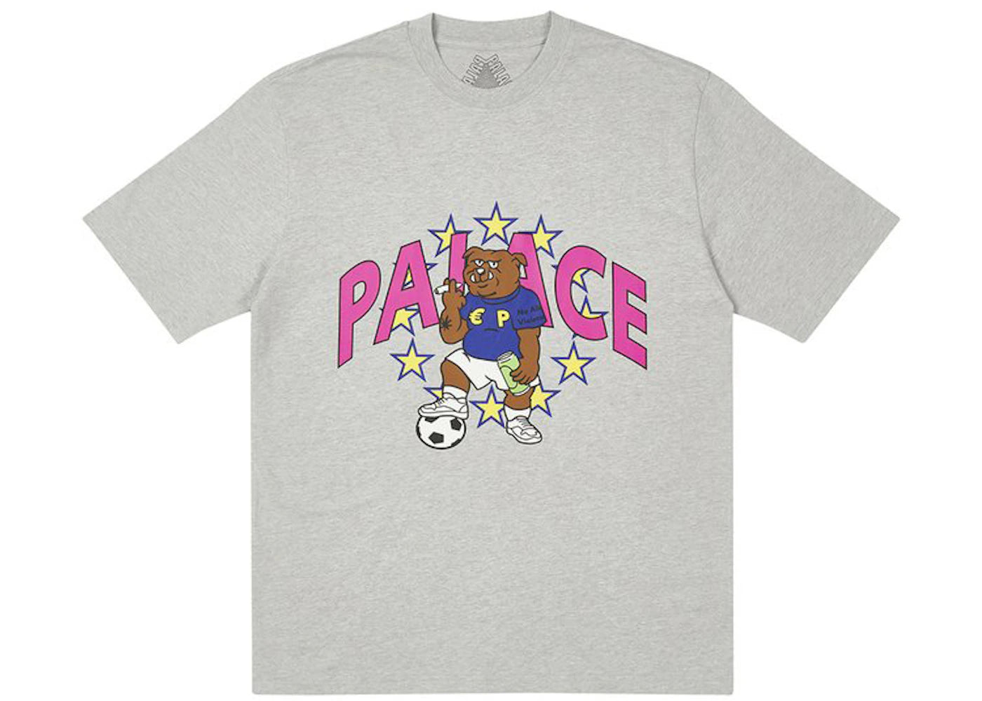 Palace Euro T-shirt (FW21) Grey Marl