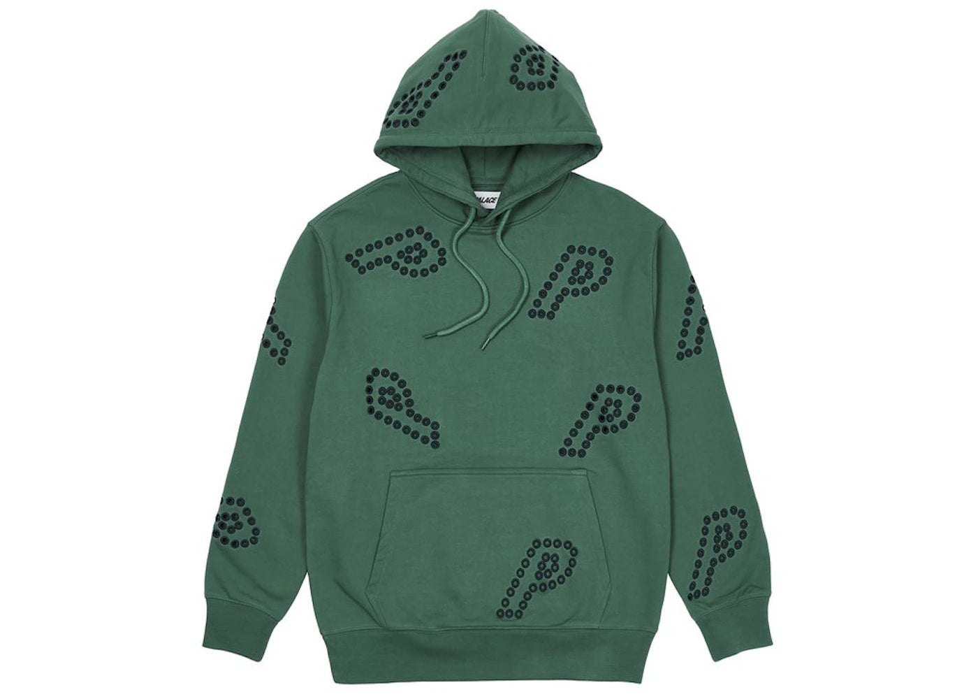 Palace Eyelet P Hood Green