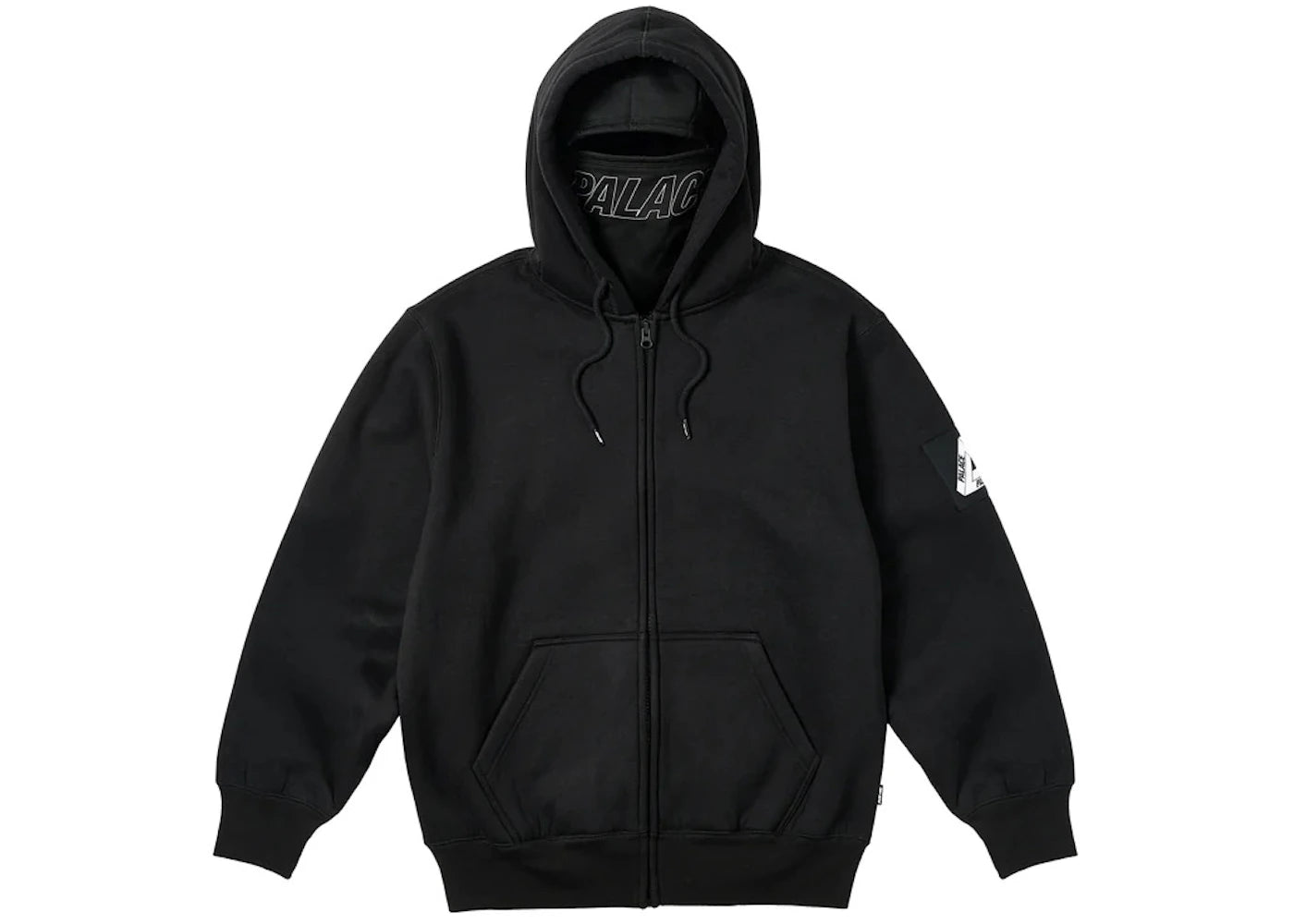 Palace Facemask Shearling Thermal Hood Black