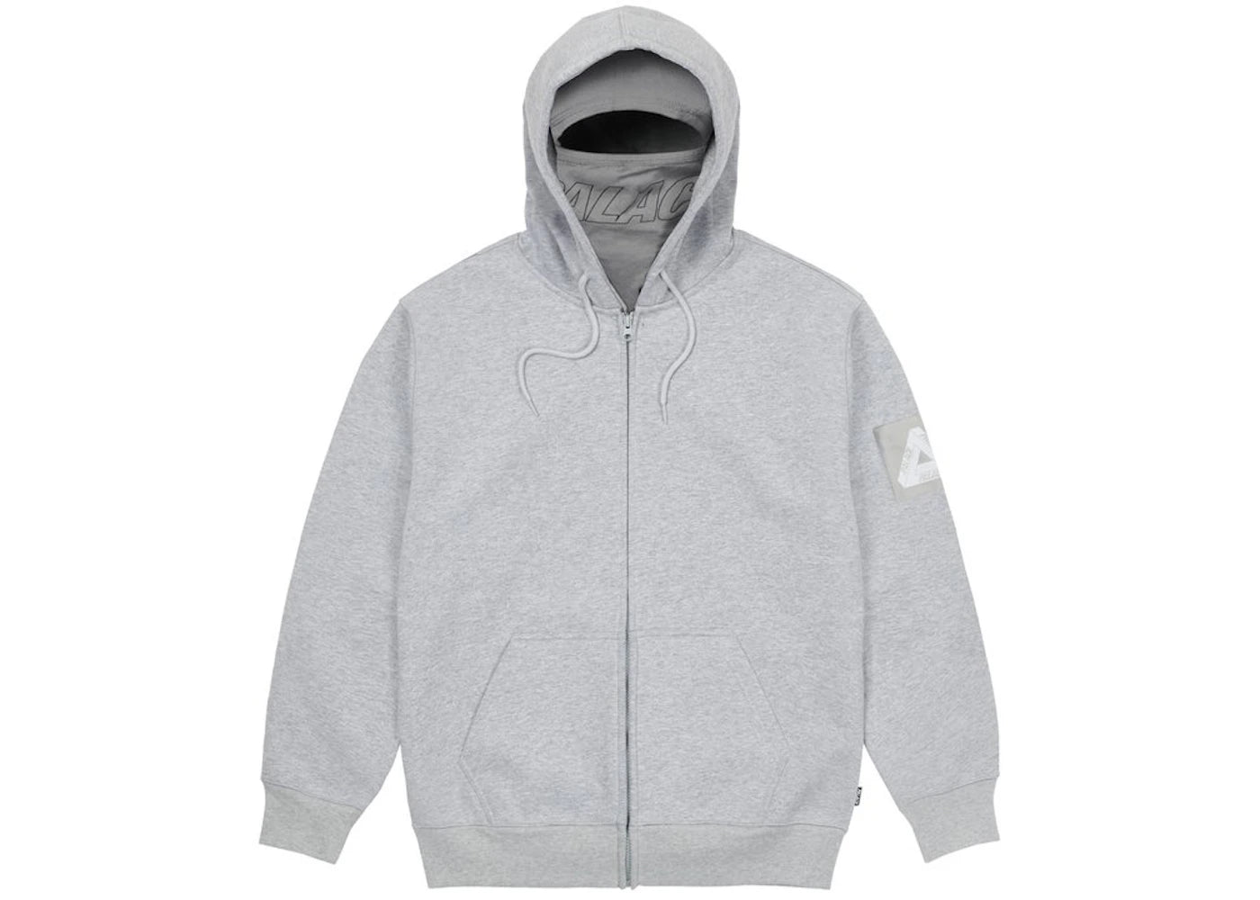 Palace Facemask Thermal Hood Grey Marl