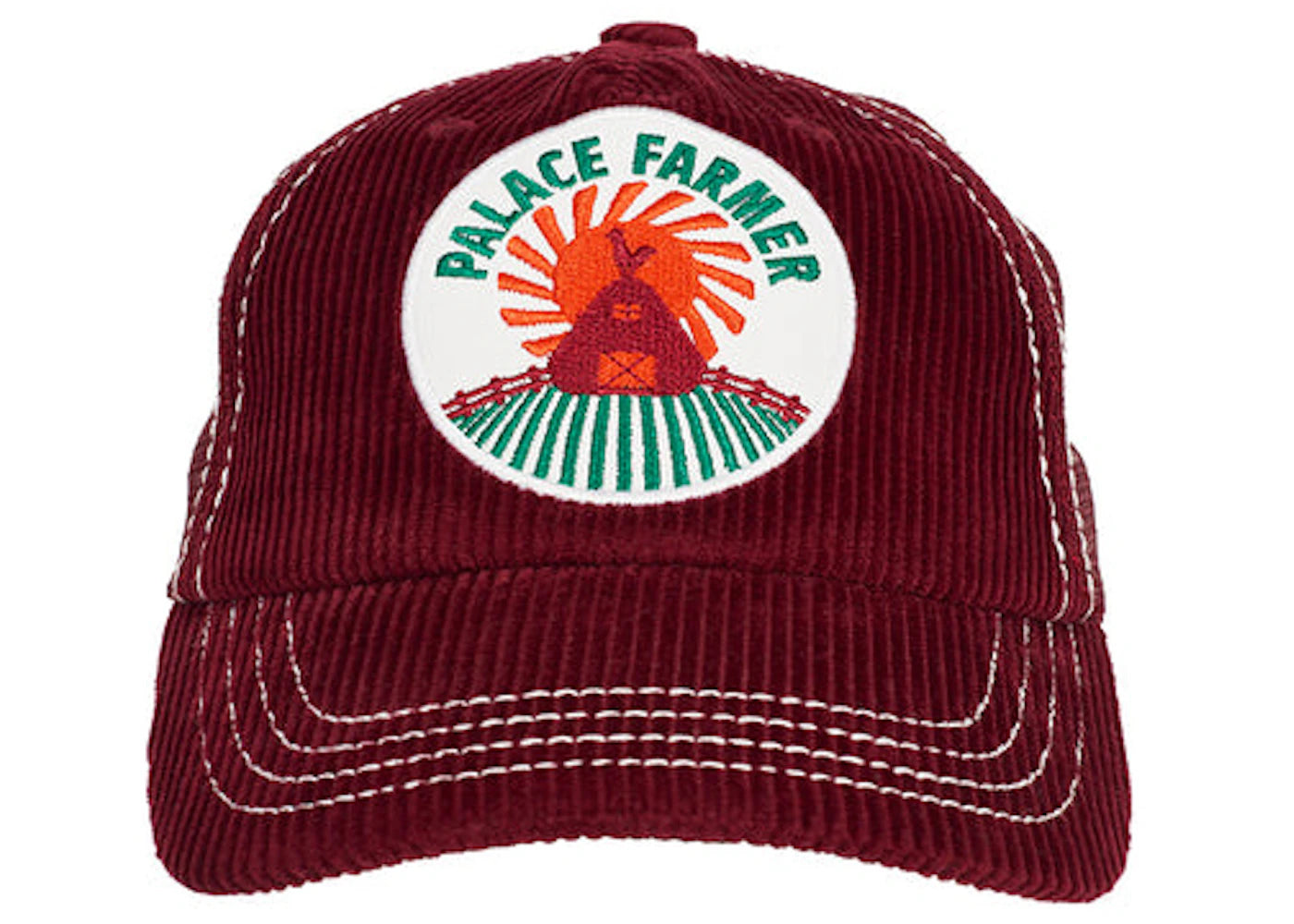 Palace Farmer Trucker Hat Burgundy