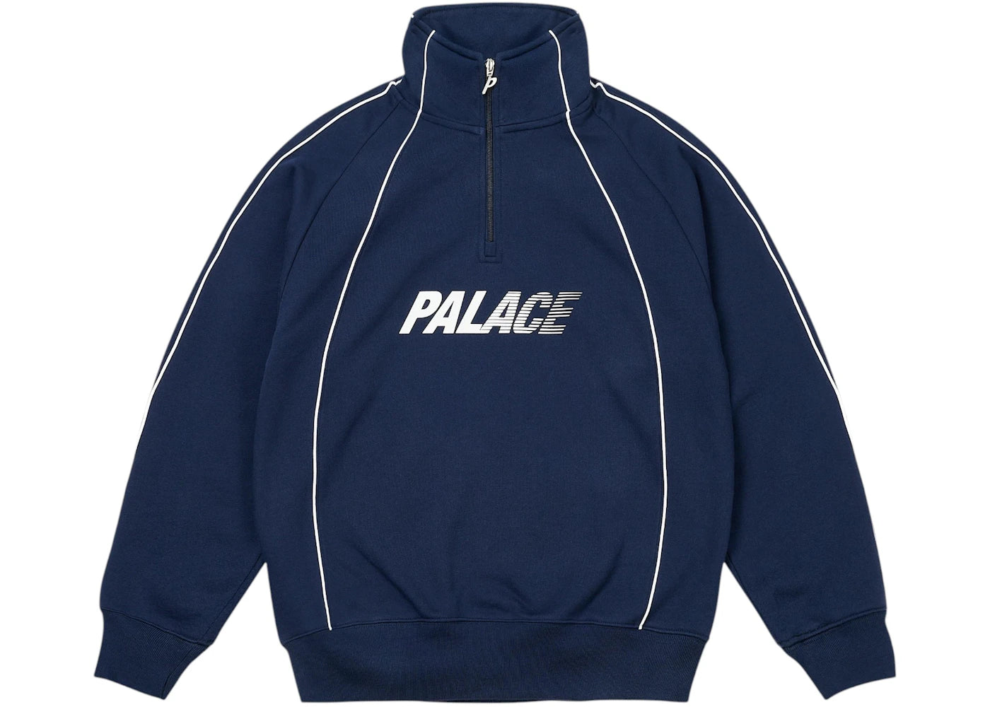 Palace Fast Logo 1/4 Zip Top Navy