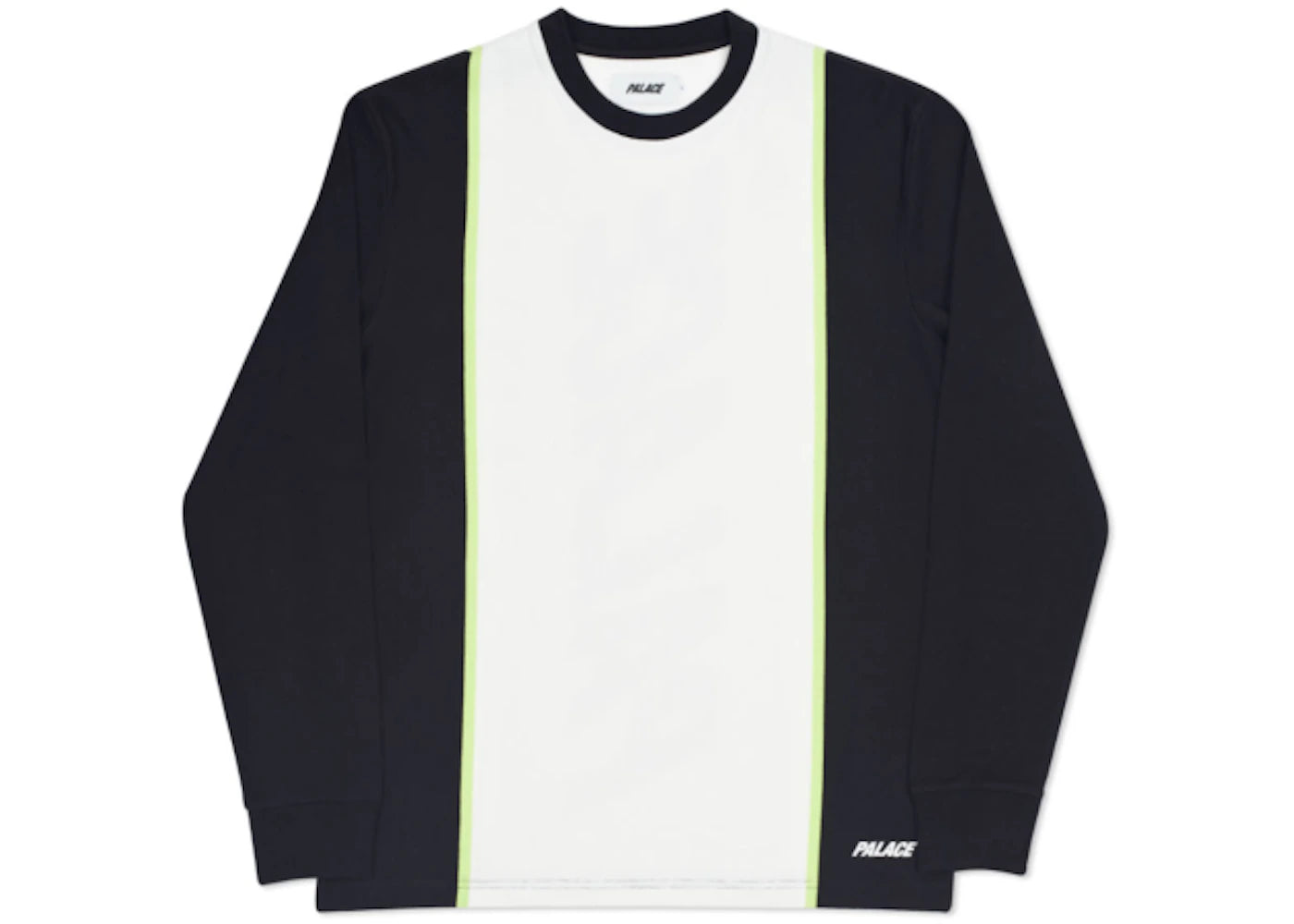 Palace Fast Stripe Crew Black/White