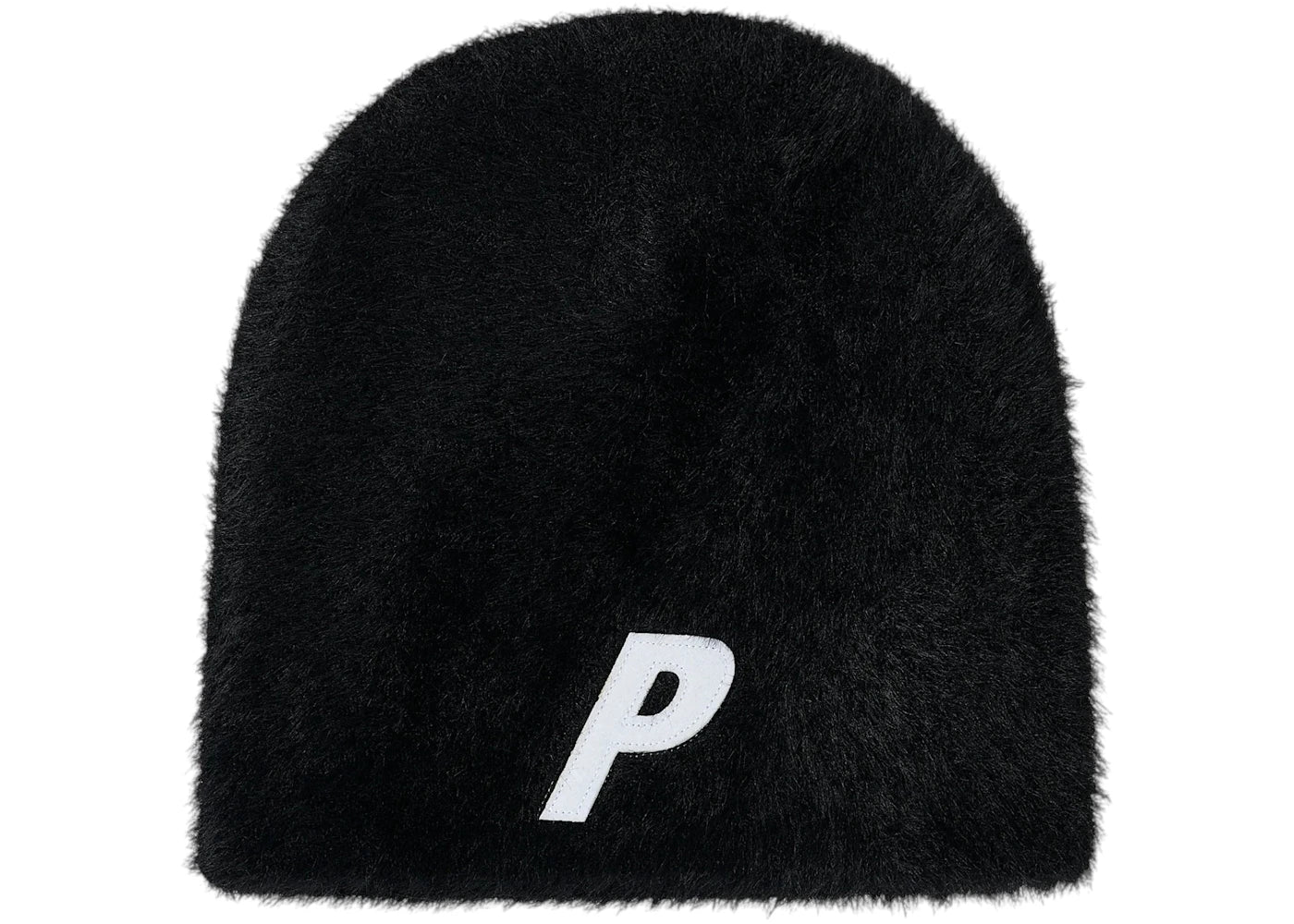 Palace Faux Mohair P Nein Cuff Beanie Black