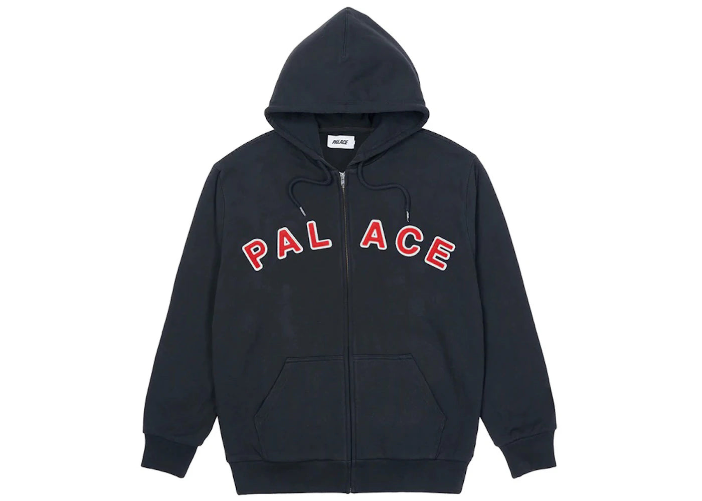 Palace Felt Letters Zip Hood Navy