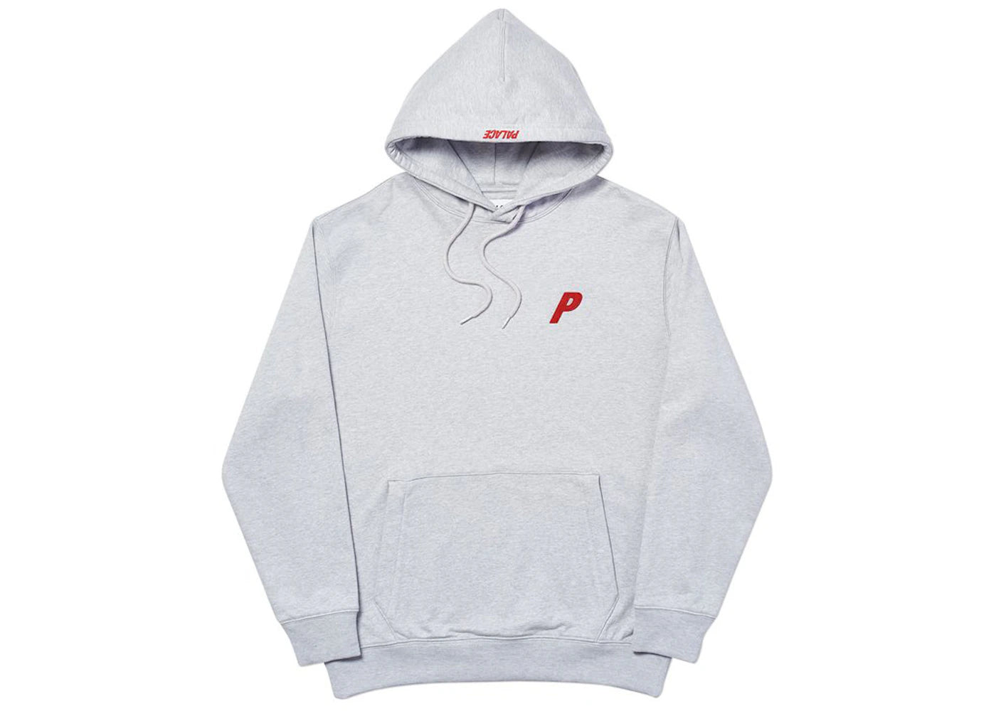 Palace Felt P Hood Grey Marl