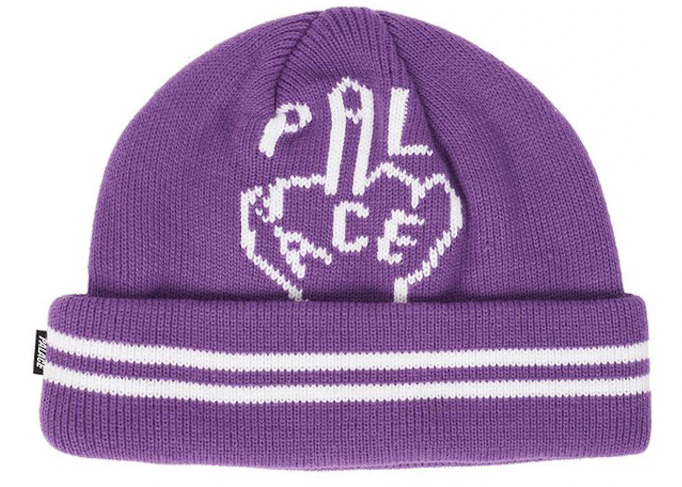 Palace Finger Up Beanie Purple