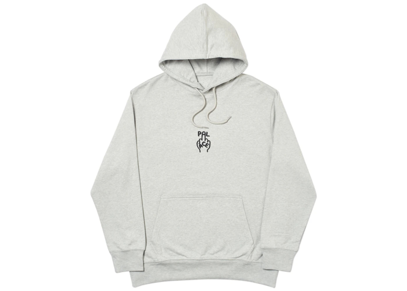 Palace Finger Up Hood Grey Marl