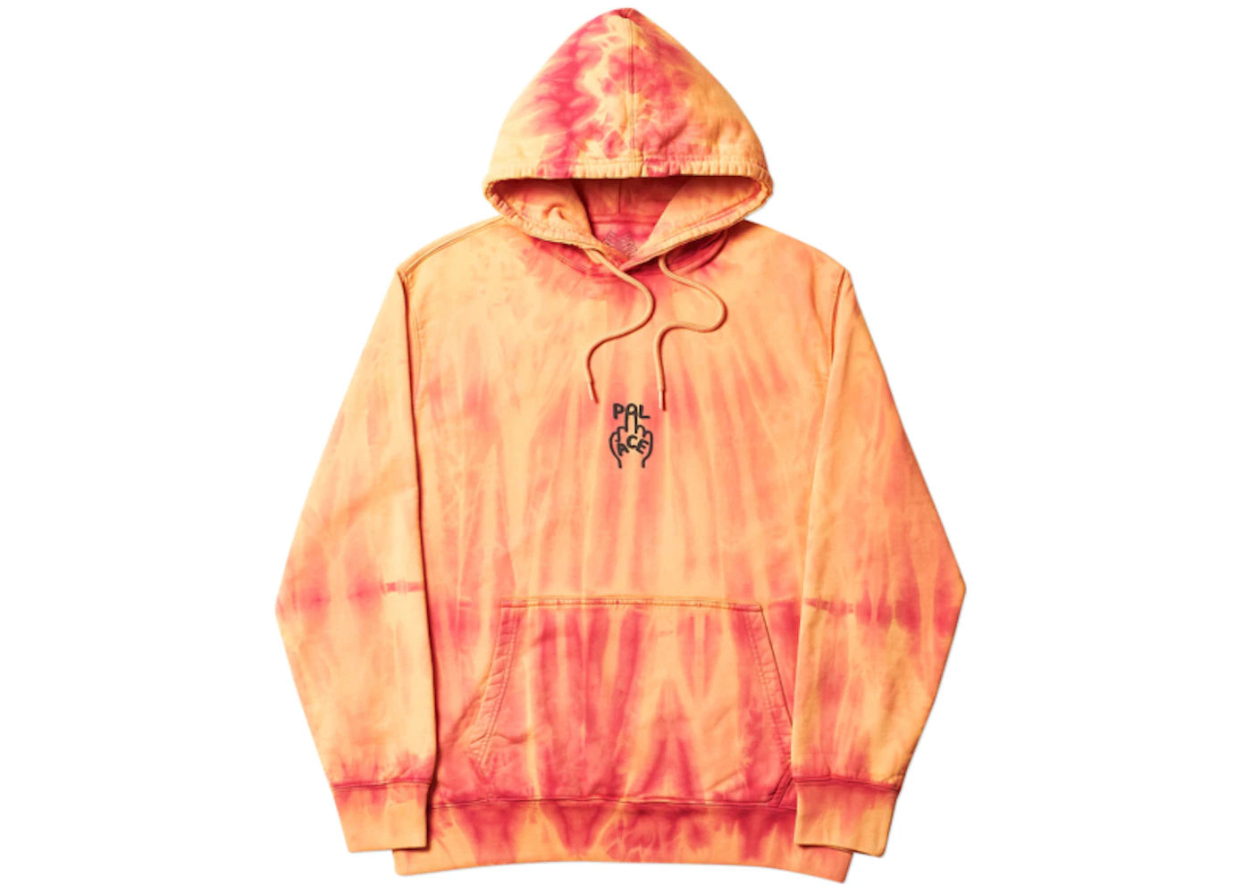 Palace Finger Up Hood Orange Tie Dye