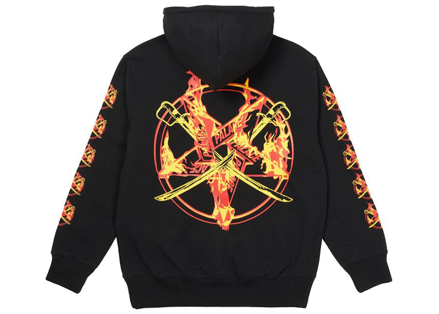 Palace Flamed Hood Black