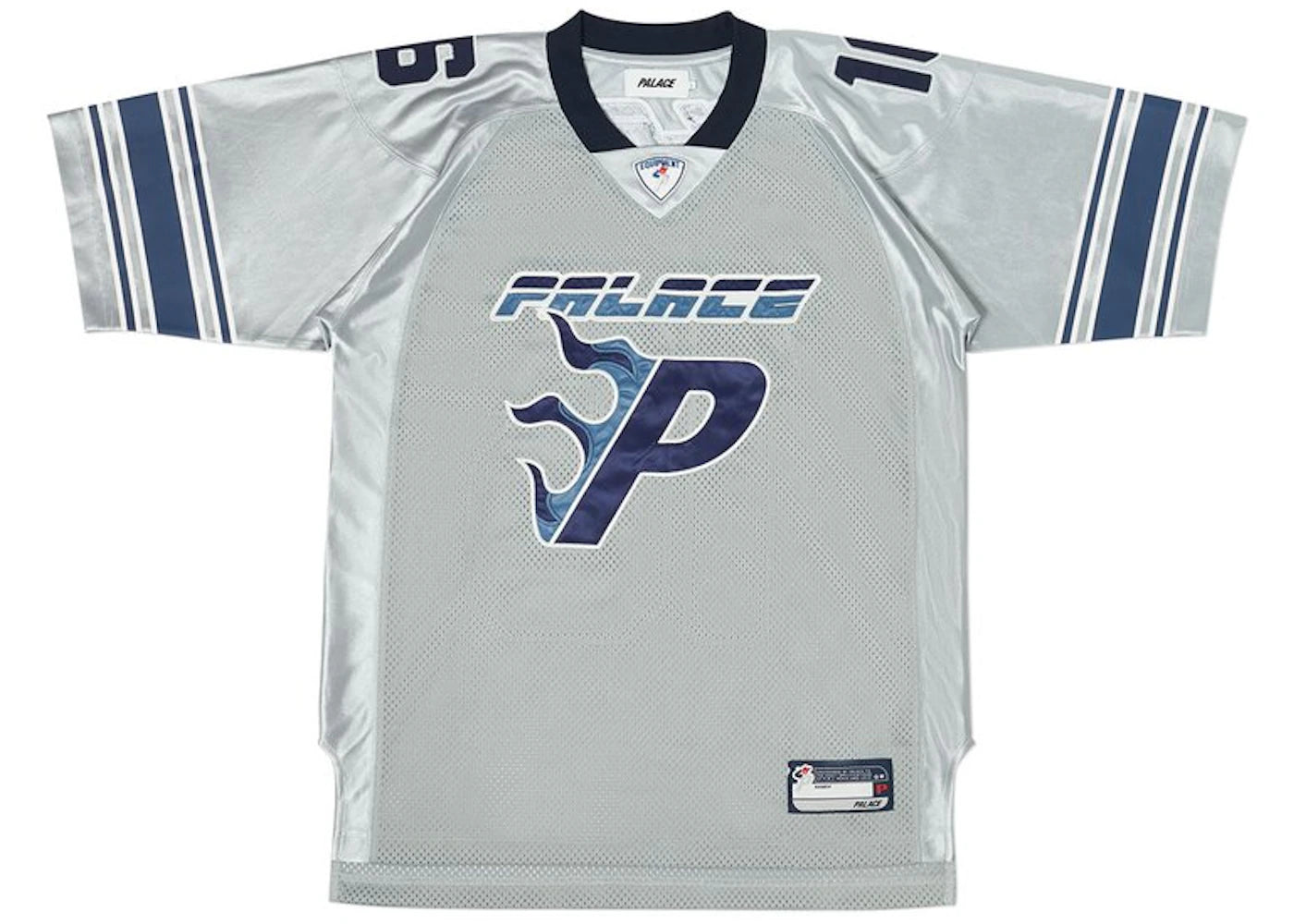 Palace Flaming P American Football Jersey Grey