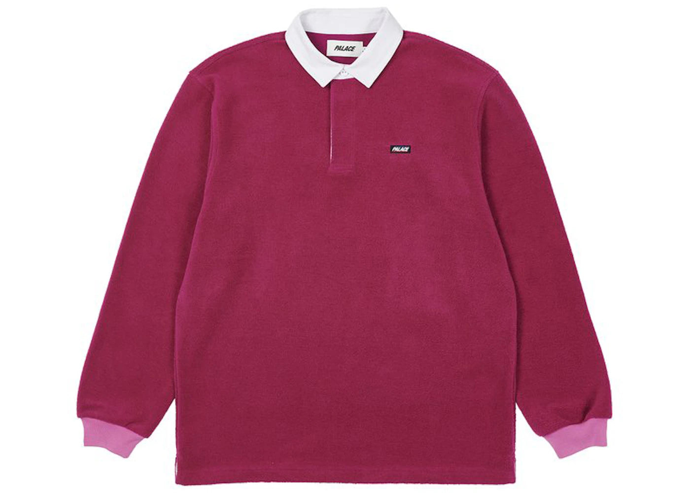 Palace Fleece Rugby Crimson Pink