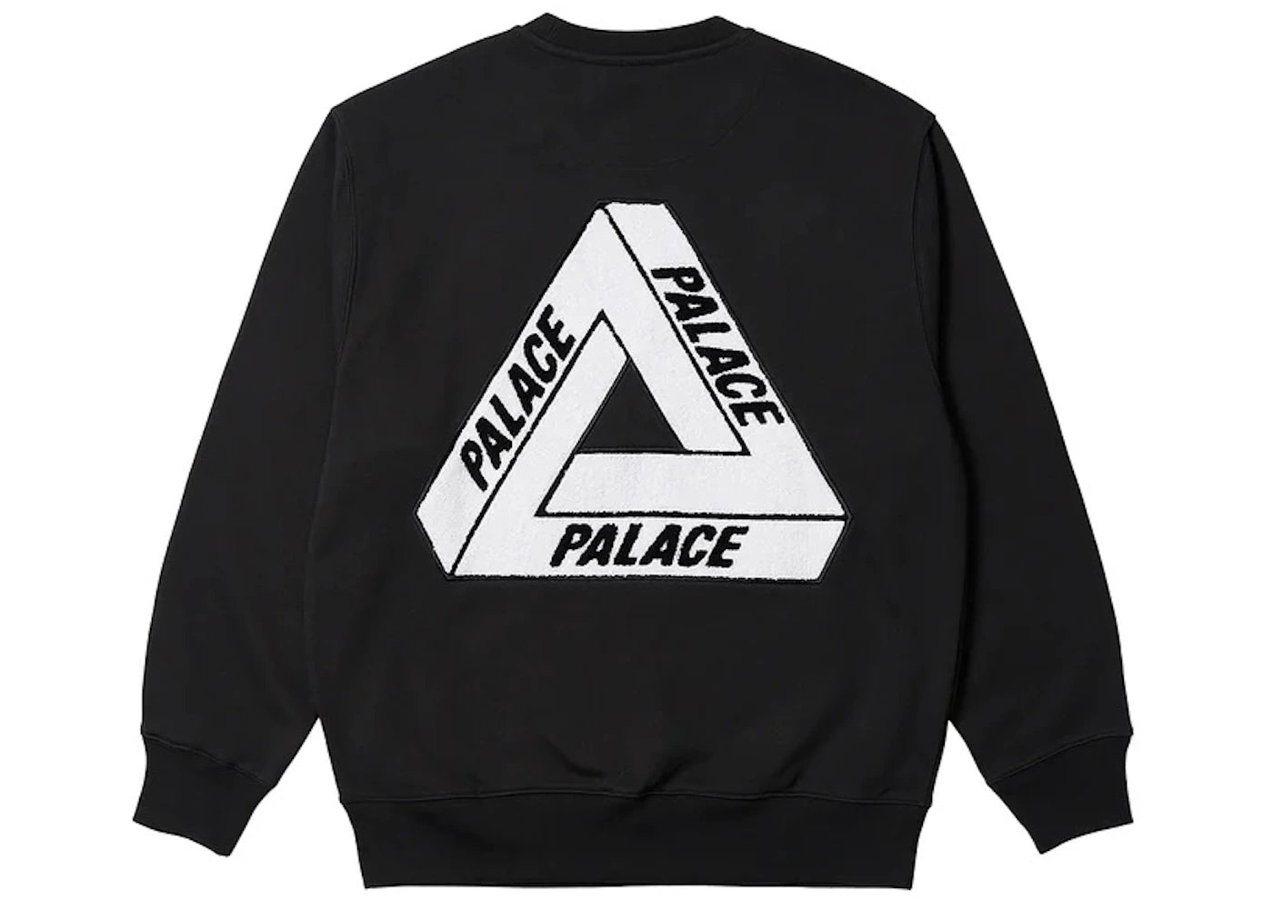 Palace Fleece Tri-Ferg Crew Black