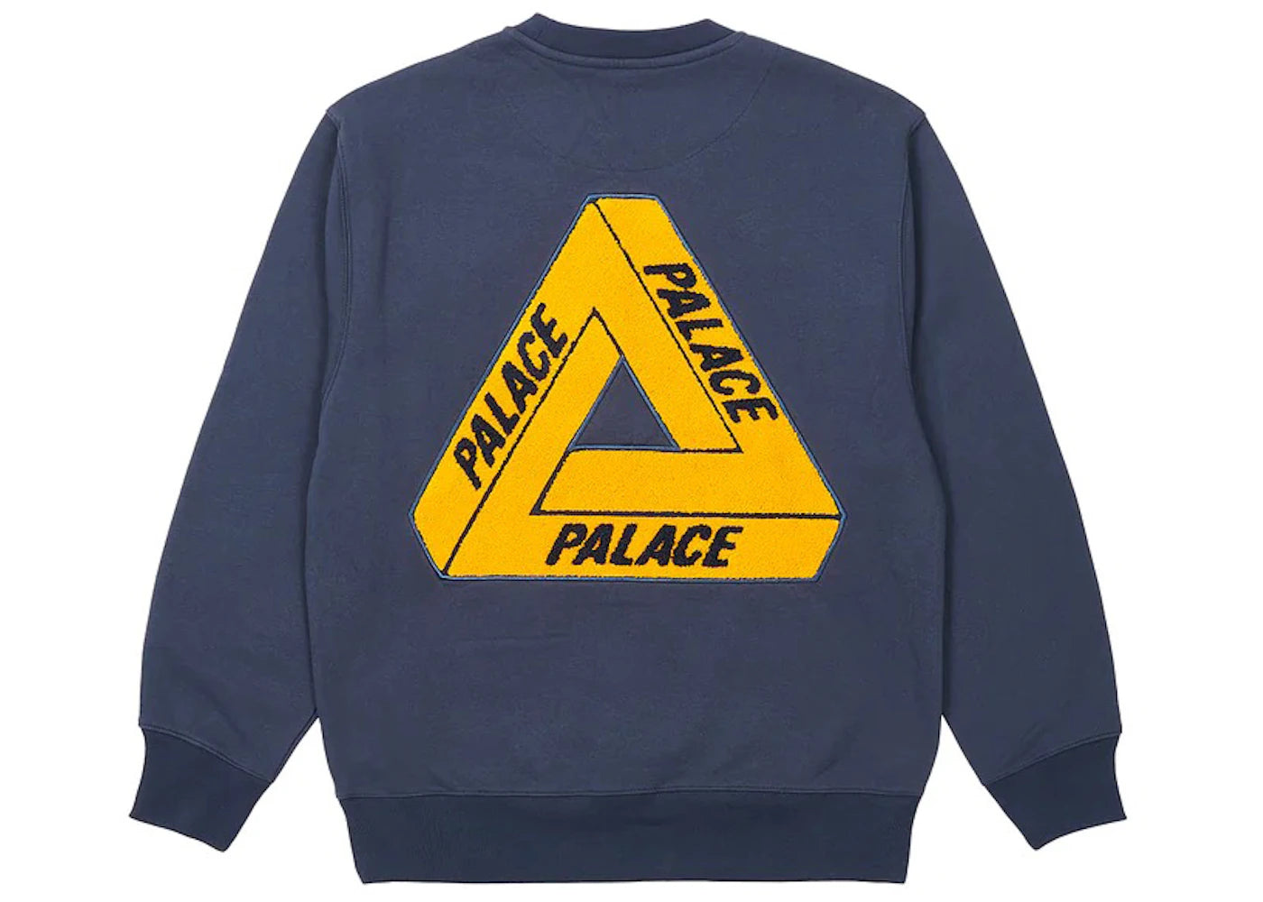 Palace Fleece Tri-Ferg Crew Navy