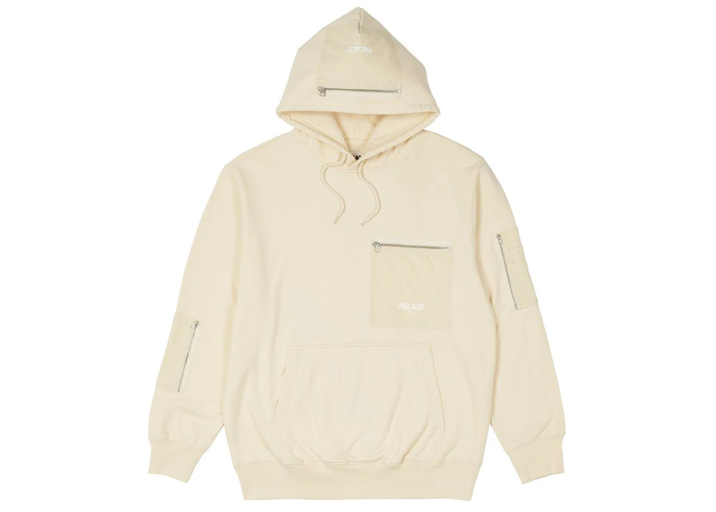 Palace Flight Pocket Hood Ecru